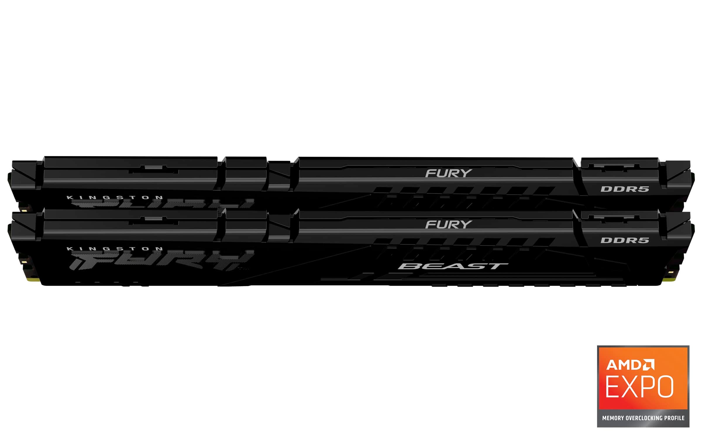 Kingston FURY Beast Schwarz DDR5 64GB (2x32GB) 5200MT/s CL40 DIMM Desktop Gaming Speicher Kit mit 2 AMD EXPO und Intel XMP - KF552C40BB2K2-64 Bild 3