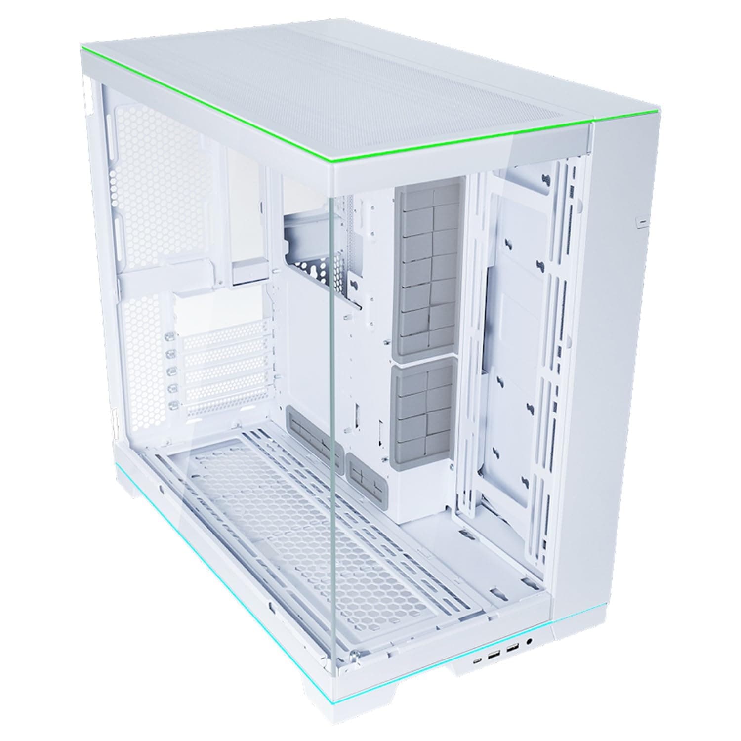 Lian Li O11D EVO RGB Weiß | ATX PC-Gehäuse aus Stahl, Aluminium & Tempered Glass, 455 mm GPU, 420 mm Radiatoren, integrierte RGB-Beleuchtung Bild 5