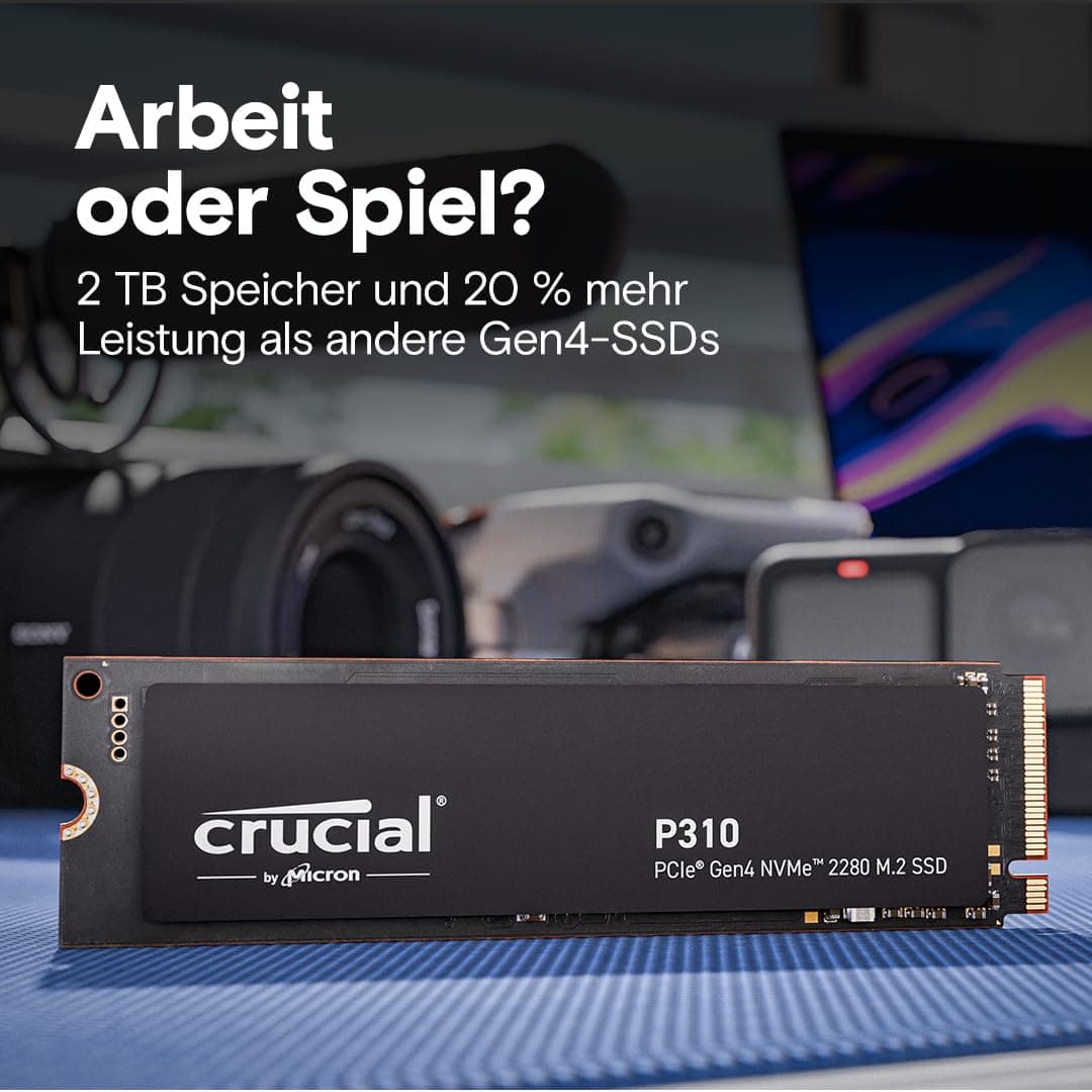 Unit? Ssd Interna - Crucial - Ssd P310 Pcie Gen4 Nvme M.2 Da 1 Tb (ct1000p310ssd8) Bild 5