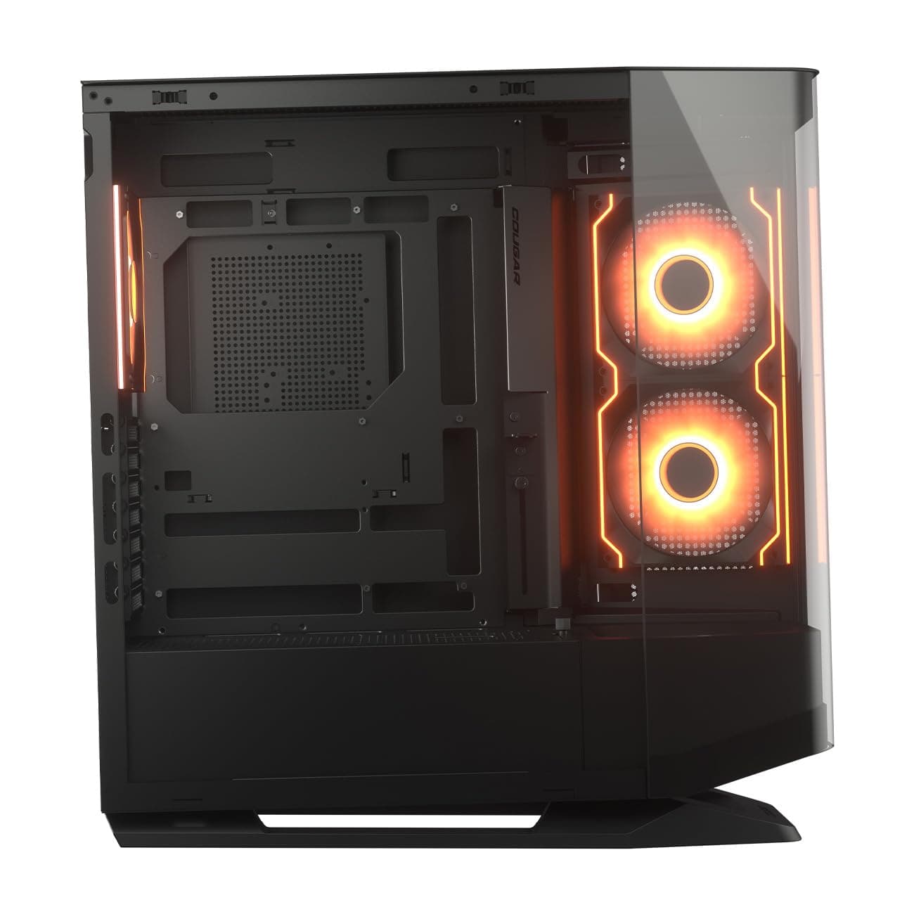 COUGAR FV270 RGB Mid Tower EATX/ATX PC Gaming Gehäuse mit gebogenem gehärtetem Glas – Schwarz RGB Bild 7