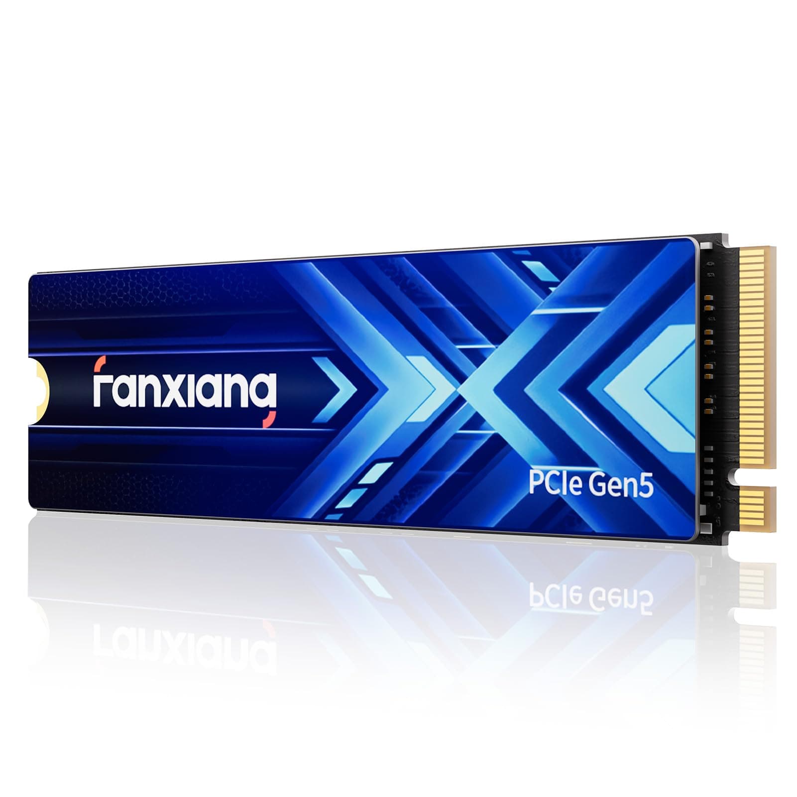 fanxiang S910 1TB PCIe 5.0 x4 NVMe M.2 SSD, Lesegeschwindigkeiten von bis zu 14.000 MB/s, 7.500 MB/s Schreiben, Interne SSD, PCIe 4.0 abwärtskompatibel, SSD für Gaming, Videobearbeitung und AI Bild 2