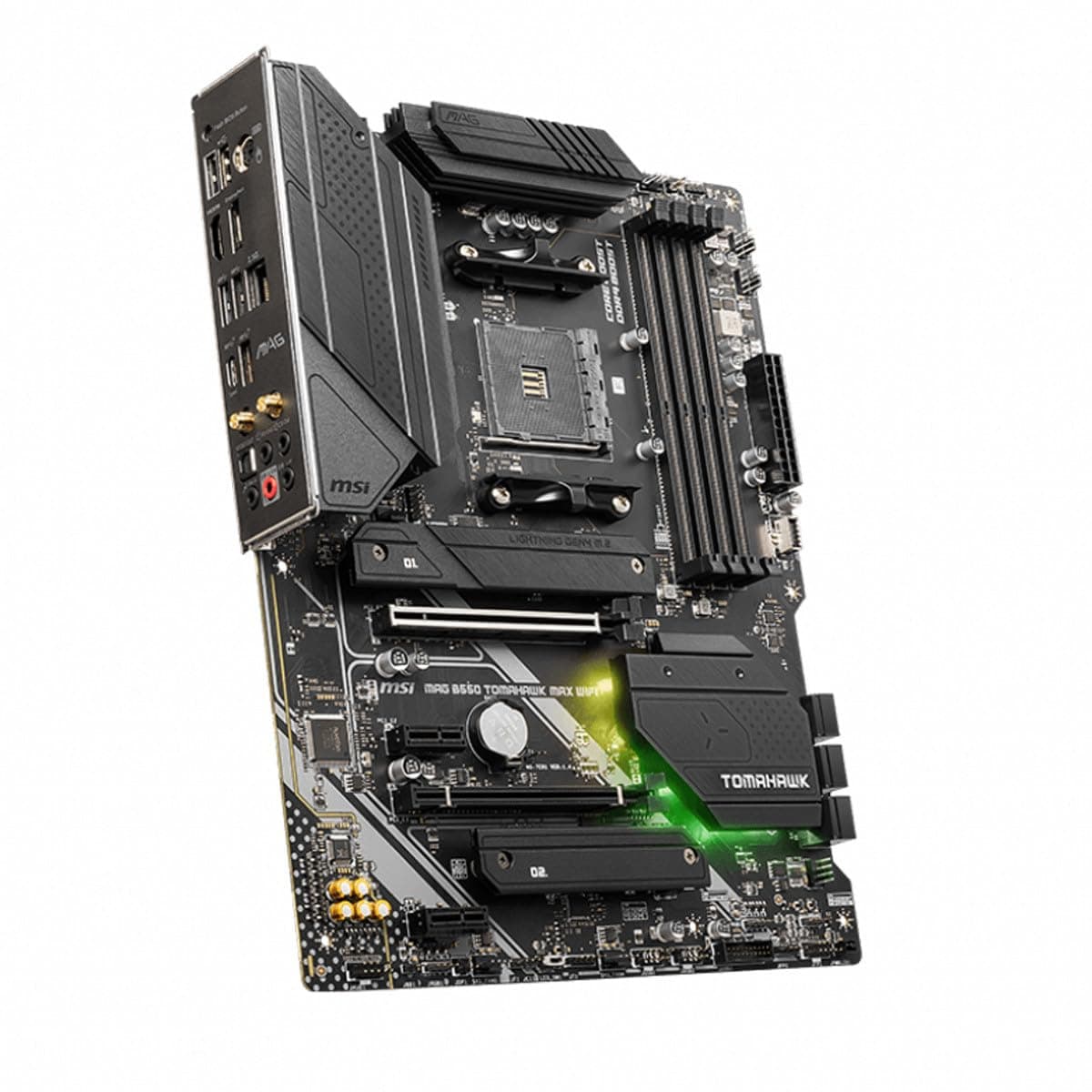 MSI MAG B550 Tomahawk MAX WiFi Gaming Motherboard (AMD AM4, DDR4, PCIe 4.0, SATA 6Gb/s, M.2, USB 3.2 Gen 2, HDMI/DP, ATX, Wi-Fi 6E, AMD Ryzen 5000 Series Prozessoren) Bild 7