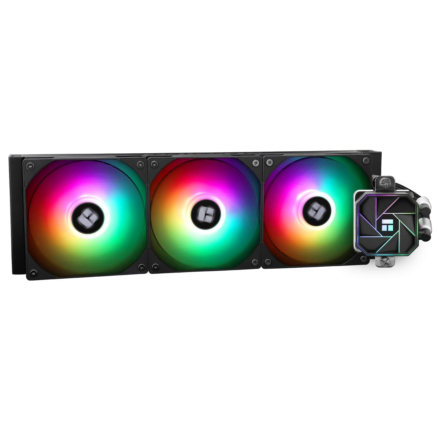 TR AQUA ELITE 360 V3, 3 x ARGB PWM Lüfter mit S-FDB-Lager, effiziente PWM-gesteuerte Pumpe, für AMD / AM4 / AM5 Intel LGA1150 / 1151/1200 / 2011/1700 (AE360 V3) 360mm 360-BLACK