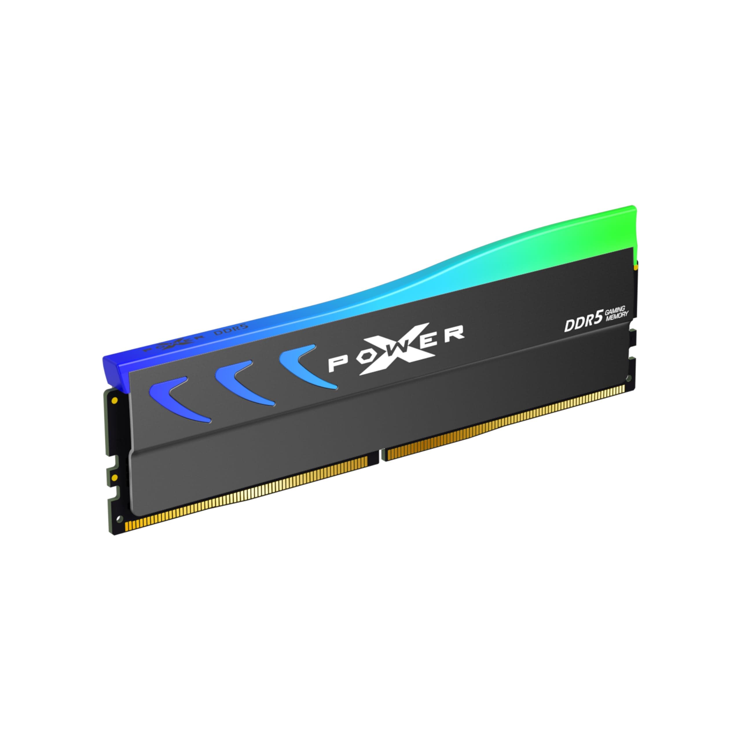 Silicon Power Storm SP032GXLWU64AFDK DDR5 32 GB (2 x 16 GB) RGB 6400 MT/s (PC5-51200) 288-pin CL32 1,4 V UDIMM Desktop-RAM-Speicher mit Kühlkörper, Grau 32GB (2x16GB) 6400MT/s CL32 Grau (RGB) Bild 3