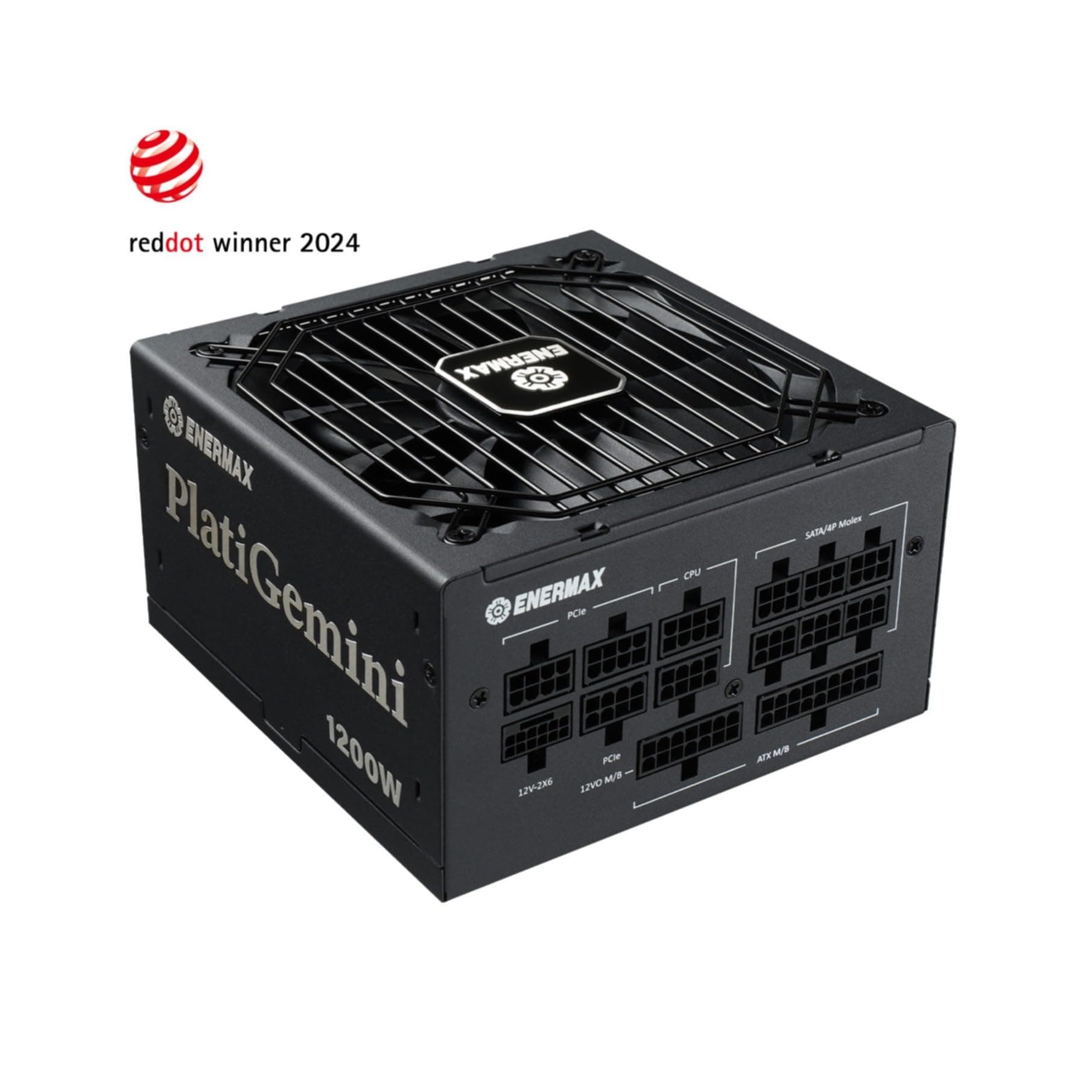 ENERMAX PlatiGemini ATX 3.1 & ATX12VO Hybrid-Netzteil 1200W 80PLUS Platinum (Vollmodulares, 12V-2x6, 60% Semi-Fanless) inkl. WireView GPU; EGN1200P Bild 3
