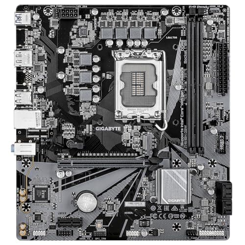 GIGABYTE H610M D3W Mainboard - Unterstützt Intel Core Prozessoren der 14. Generation, 5+1+1 Phasen VRM, bis zu 5600MHz DDR5, 1xPCIe 3.0 M.2, 1GbE LAN, USB 3.2 Gen 1 Bild 4