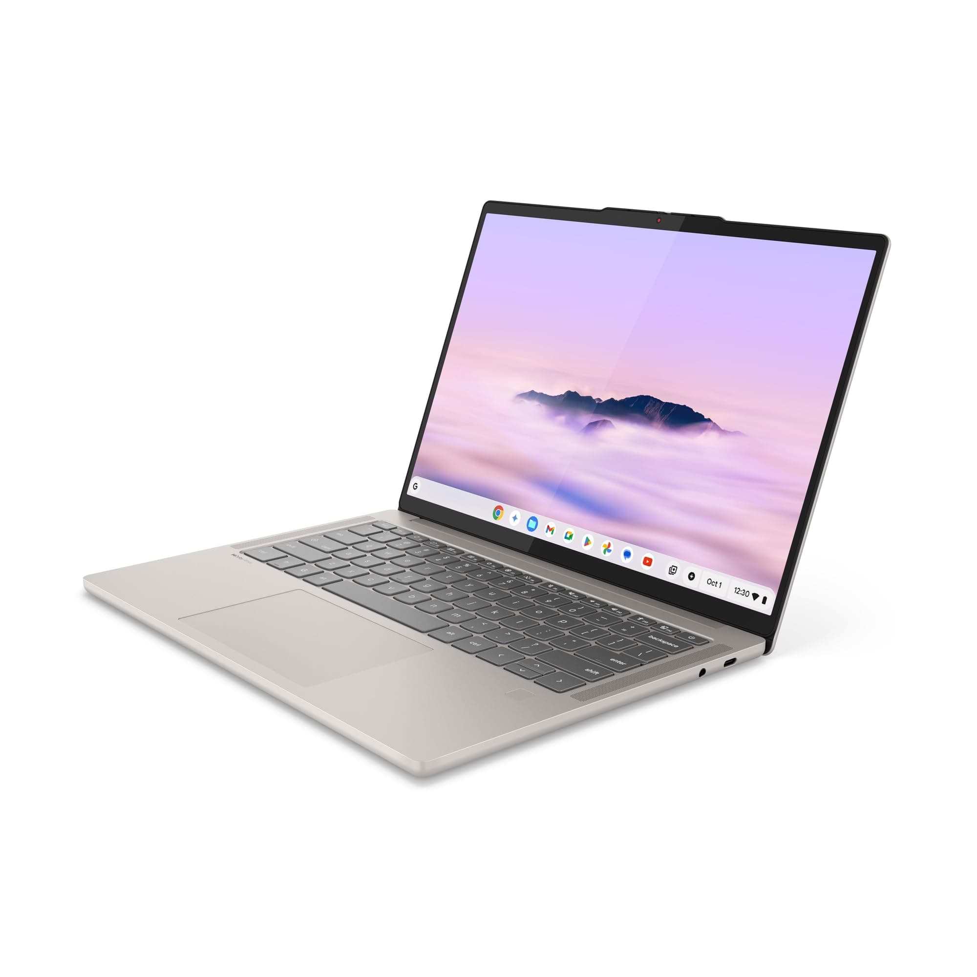 Lenovo Chrome Laptop | 14"WUXGA OLED Touch Display | MediaTek Kompanio Ultra 910 | 16GB RAM | 256GB SSD | ARM Immortalis G925 MC1 Grafik | ChromeOS | QWERTZ | Beleuchtet | Grau | 3 Monate Premium Care Bild 2