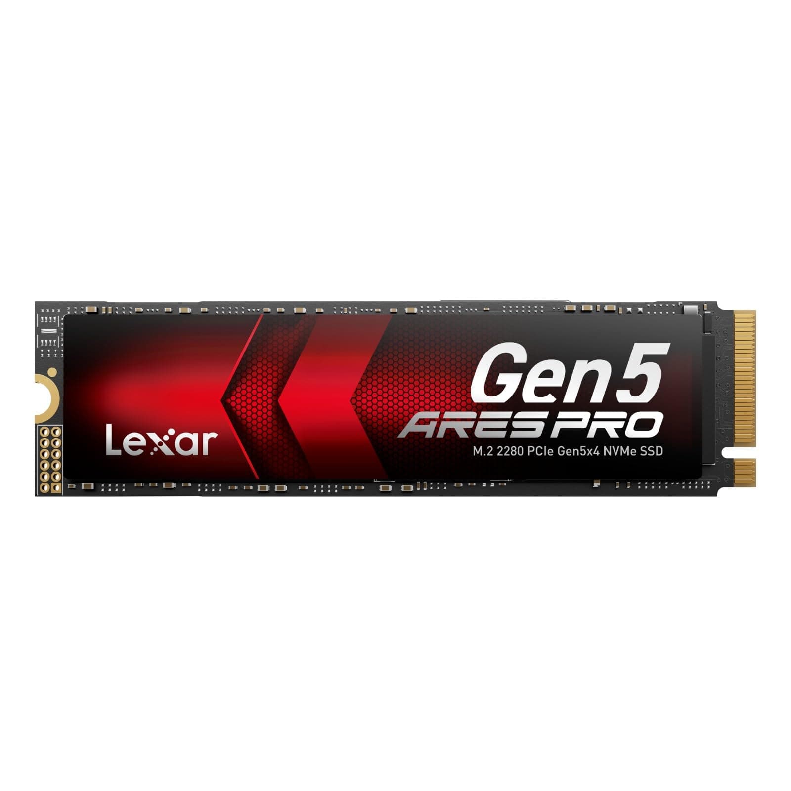 Lexar ARES PRO 2TB Gen5 NVMe M.2 SSD, PCIe 5.0 x4 Interne SSD, Bis zu 14.000 MB/s Lesen – für KI-Anwendungen, AAA-Gaming, Videoeditierung, Kompatibel mit PC, Laptops & PS 5 Bild 2