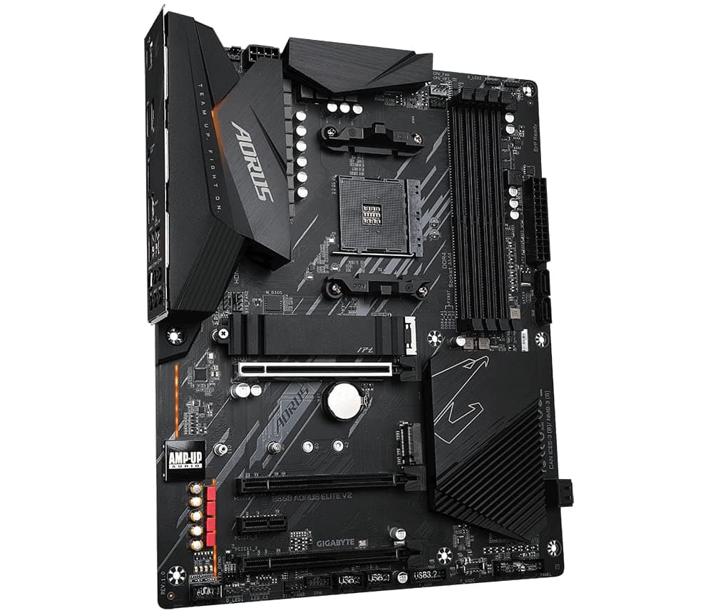 GIGABYTE B550 AORUS Elite V2 Mainboard – AMD Ryzen 5000 CPUs, 12+2 Phasen VRM, bis zu 4733 MHz DDR4, 1xPCIe 4.0 + 1xPCIe 3.0 M.2, 2.5GbE LAN, USB 3.2 Gen 2 Classic Bild 5