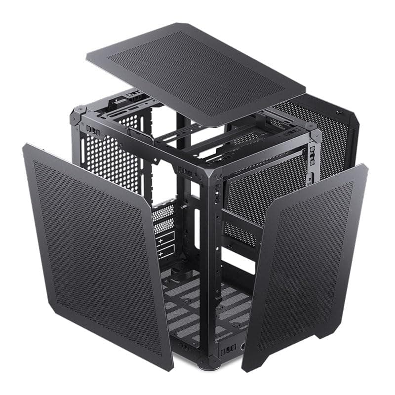Jonsbo C6-ITX PC-Gehäuse Mini-Tower Schwarz – kompakt, Mini-ITX, GPUs bis 255 mm, CPU-Kühler bis 75 mm, bis zu 3 Lüfter, USB-C Front I/O Bild 8