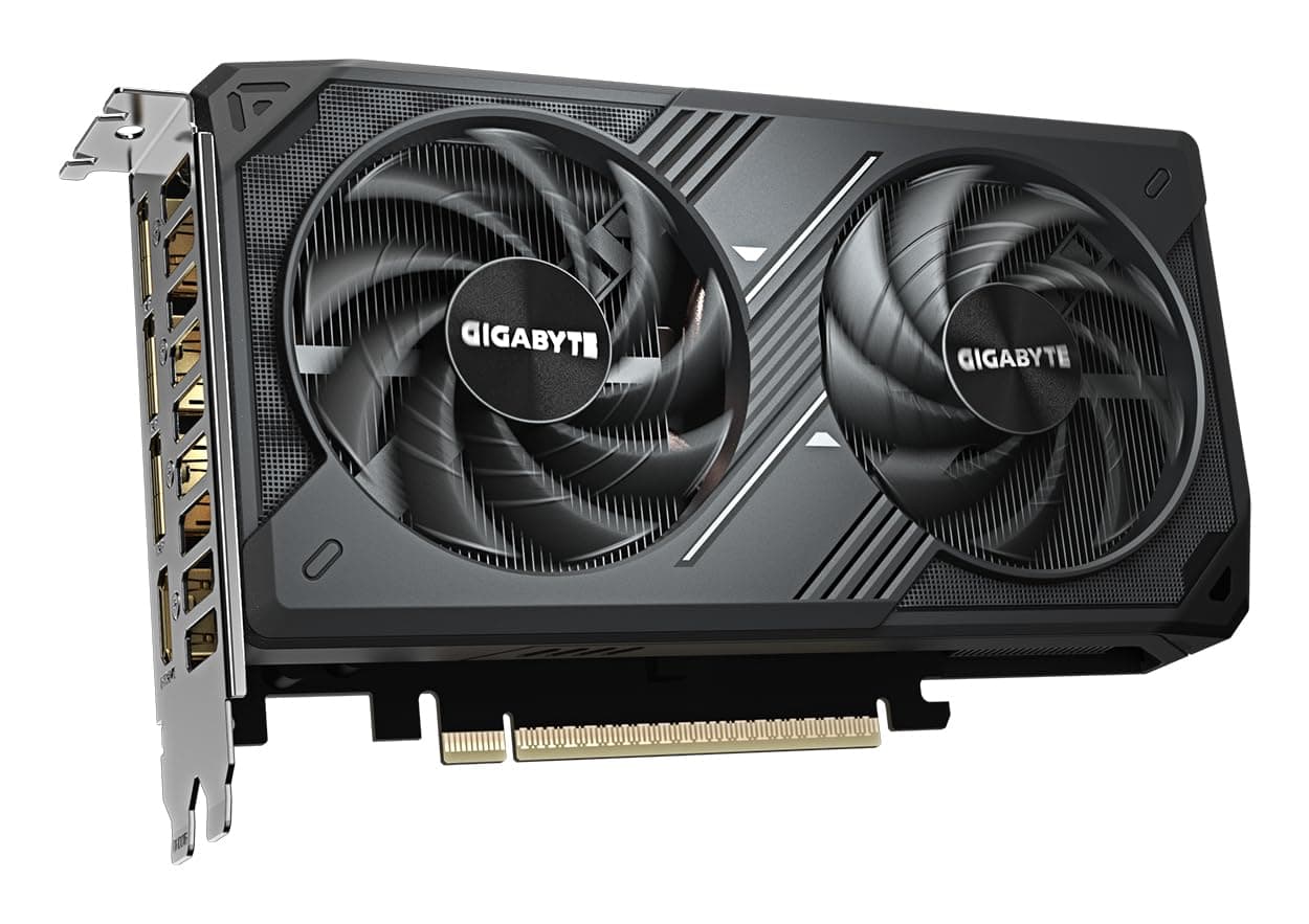 Gigabyte GeForce RTX 5060 WINDFORCE MAX OC 8G Grafikkarte – 8 GB GDDR7, 128 Bit, PCI-E 5.0, 2512 MHz Kernfrequenz, 3 x DisplayPort, 1 x HDMI, NVIDIA DLSS 4, GV-N5060WF2MAX OC-8GD Bild 4
