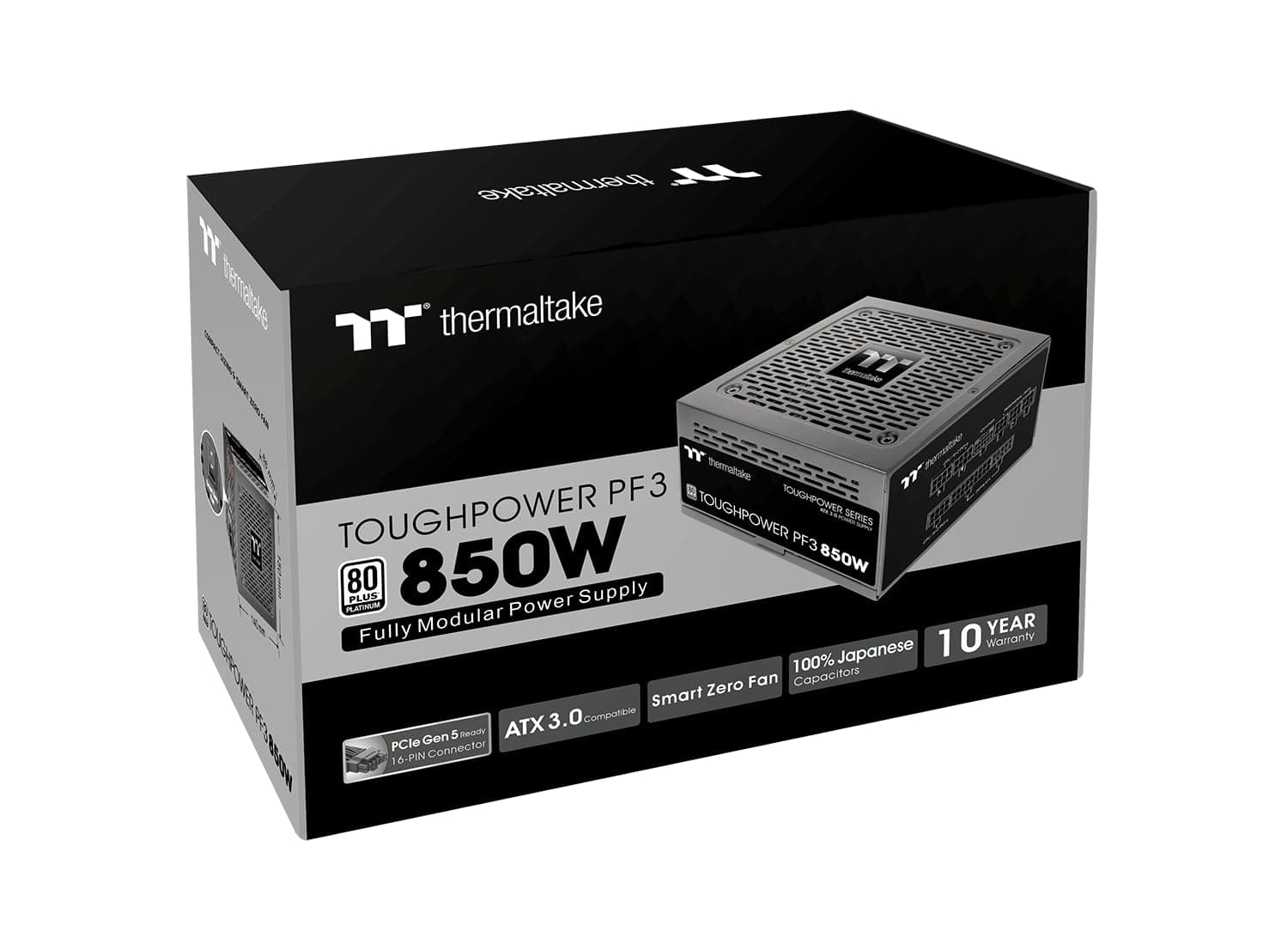 Thermaltake Toughpower PF3 850W Gen 5 | ATX 3.0 | PCIe Gen 5 Ready | Smart Zero Fan | 80 Plus Platinum | Fully Modular Bild 5