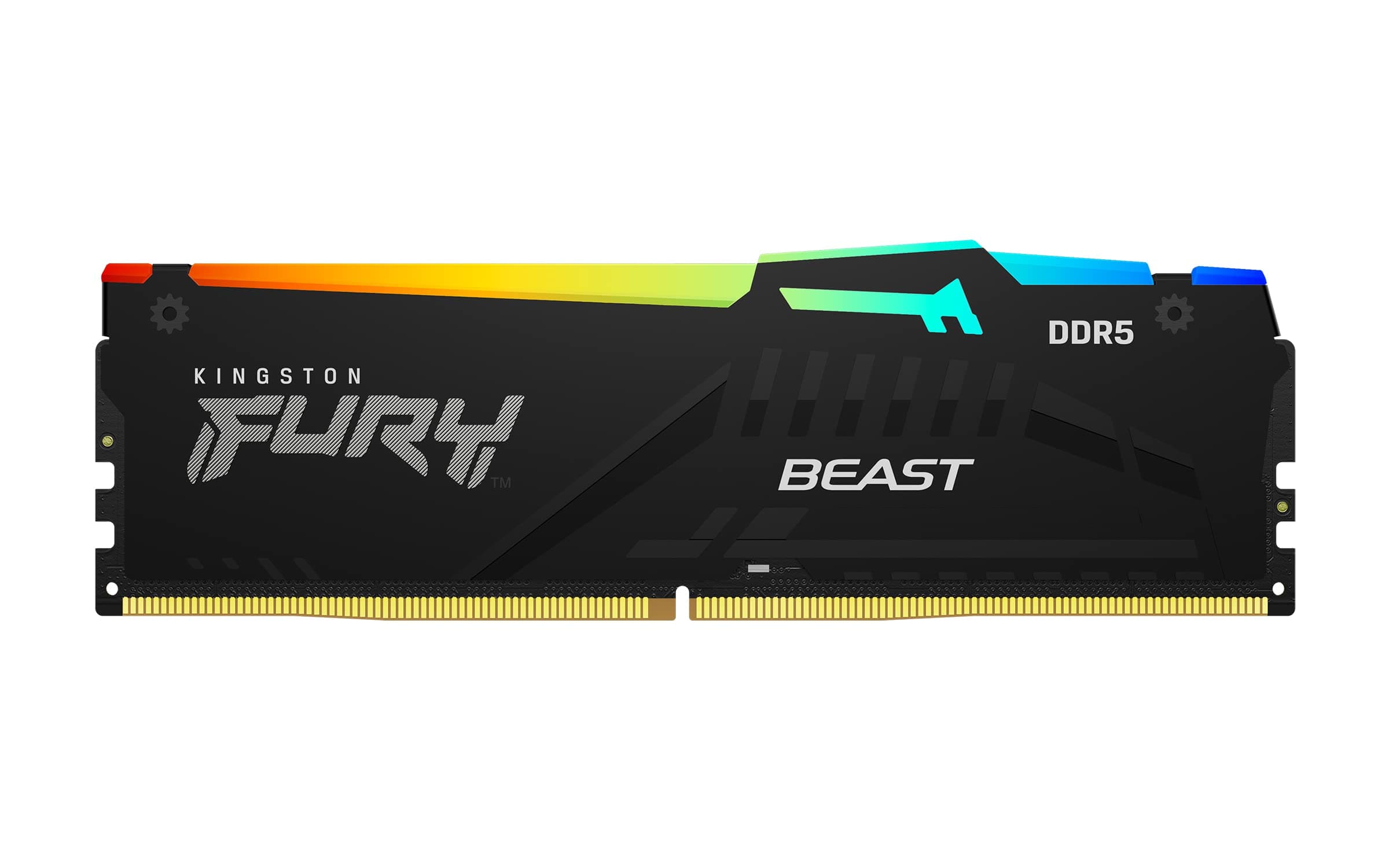Kingston FURY Beast Schwarz RGB 64GB (2x32GB) 5600MT/s DDR5 CL40 DIMM Desktop Gaming Speicher Kit mit 2 AMD EXPO/ Intel XMP - KF556C40BB2AK2-64 Bild 2
