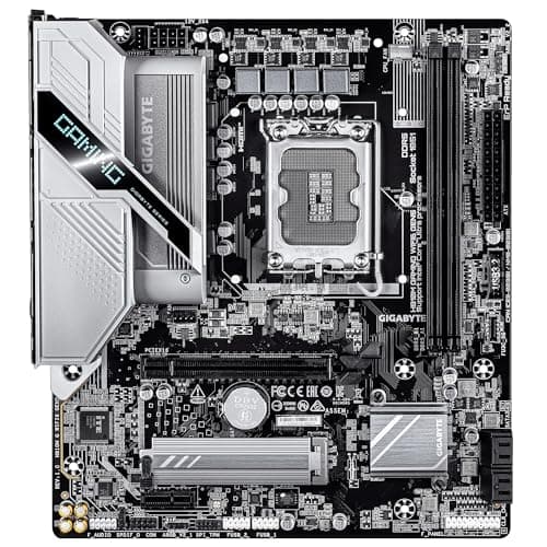 GIGABYTE H810M Gaming WIFI6 GEN5 Mainboard – Intel Core Ultra (Serie 2) CPUs, 4+1+2-Phasen-VRM, bis zu 6400 MHz DDR5, 1× PCIe-4.0-M.2, Wi-Fi 6, 2.5-GbE-LAN, USB 3.2 Gen 1 Bild 4