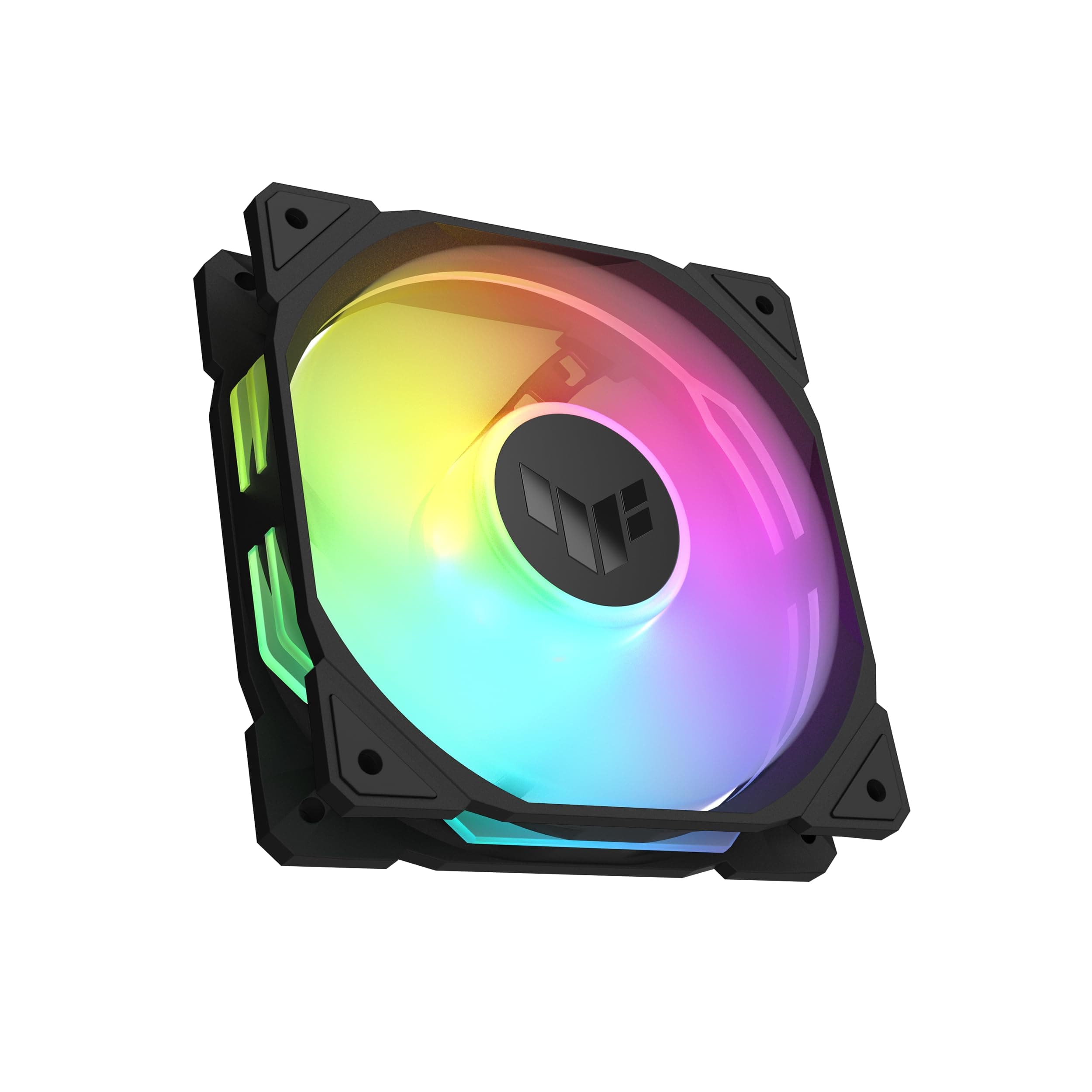 ASUS TUF Gaming TR120 ARGB Standard Blade Black Gehäuselüfter Single Pack (120mm PWM PC Lüfter, 2000 RPM, 3,3 mm H2O, 77,4 CFM Luftstrom, 16 einzeln adressierbare RGB-LEDs, schwarz) Bild 2