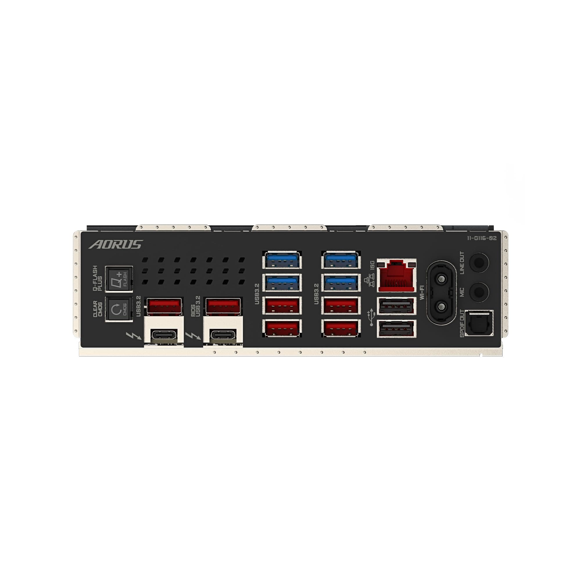 GIGABYTE Z890 AORUS Master Intel Core Ultra (Serie 2) LGA 1851 Motherboard, ATX, DDR5, 5X M.2, PCIe 5.0, Thunderbolt 4, WIFI7, 10GbE LAN, EZ-Latch Bild 7