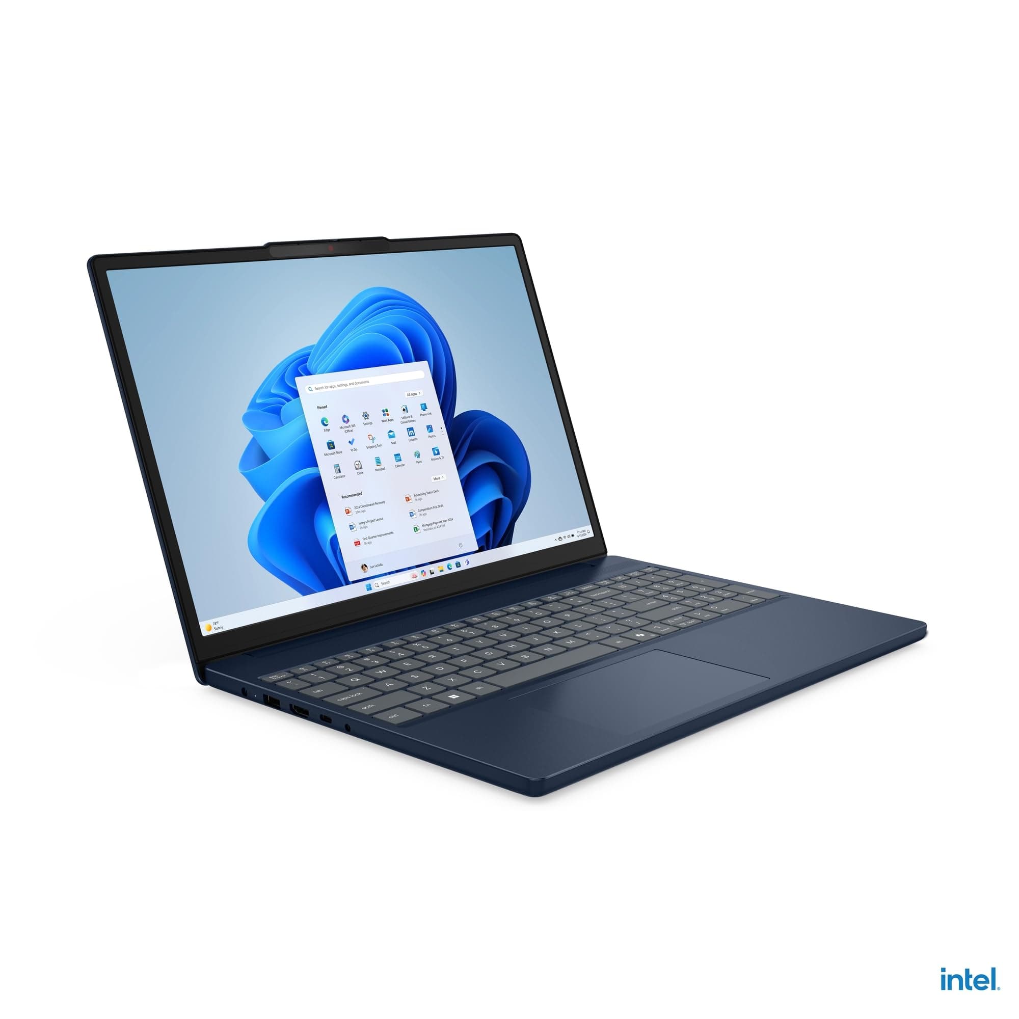 Lenovo IdeaPad Slim 3i Laptop | 15.3" WUXGA Display Entspiegelt | Intel Core i5-13420H | 24GB RAM | 1TB SSD | Intel UHD Grafik | Win11 | QWERTZ | Cosmic Blau | 3 Monate Premium Care Bild 2