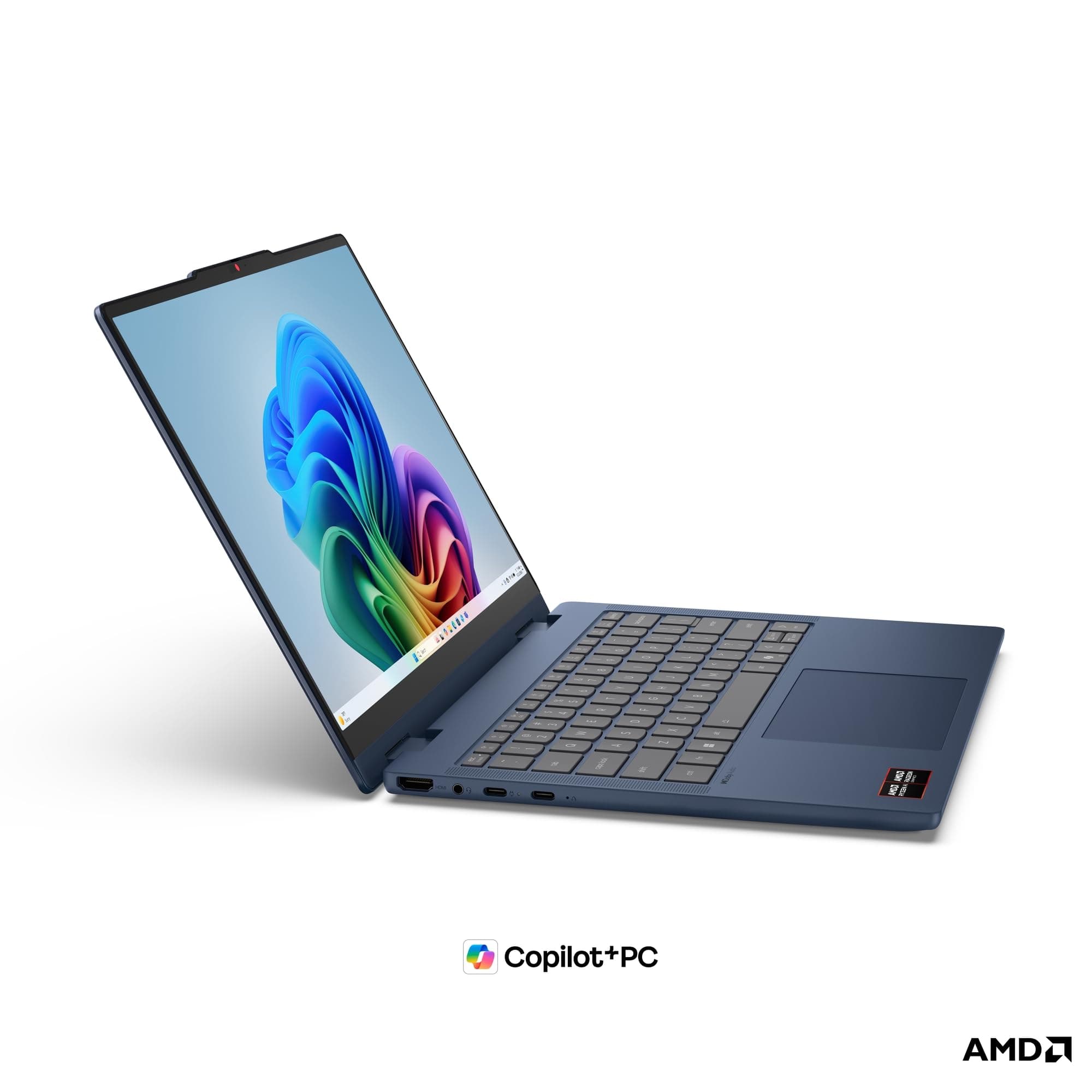 Lenovo IdeaPad 5 2in1 Laptop | 14" WUXGA Touch Display | AMD Ryzen 7 250 | 16GB RAM | 512GB SSD | AMD Radeon 780M | Windows 11 | QWERTZ | exkl. Farbe in Cosmic blau | 3 Monate Premium Care Bild 3