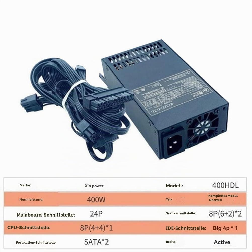 400W-Netzteil ATX Voll Modular Power Supply Flex Netzteile Niedriges Rauschen für Kleine 1U (Flex ITX) Computer-Chassis Bild 5