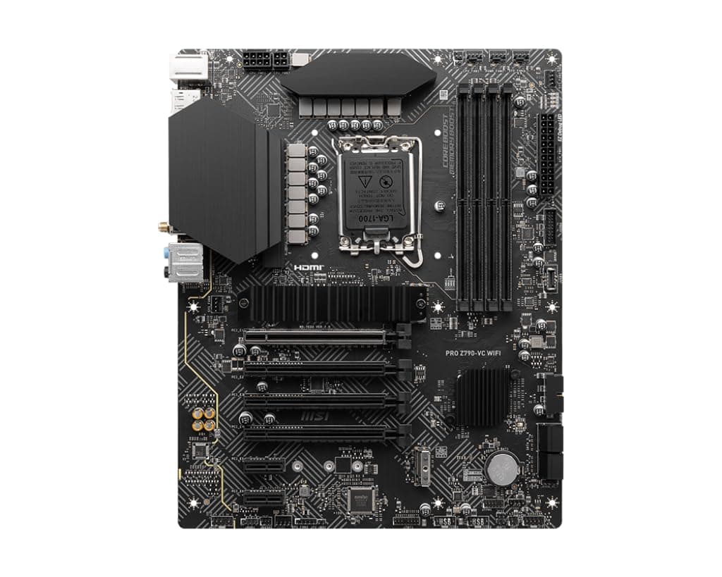 MSI PRO Z790-VC WiFi ProSeries Motherboard (unterstützt Intel Prozessoren der 14. / 13. / 12. Generation, LGA 1700, DDR5, PCIe 5.0, M.2-Steckplätze, 2,5 Gbit/s LAN, USB 3.2 Gen2, HDMI/DP, Wi-Fi 7, Bild 3