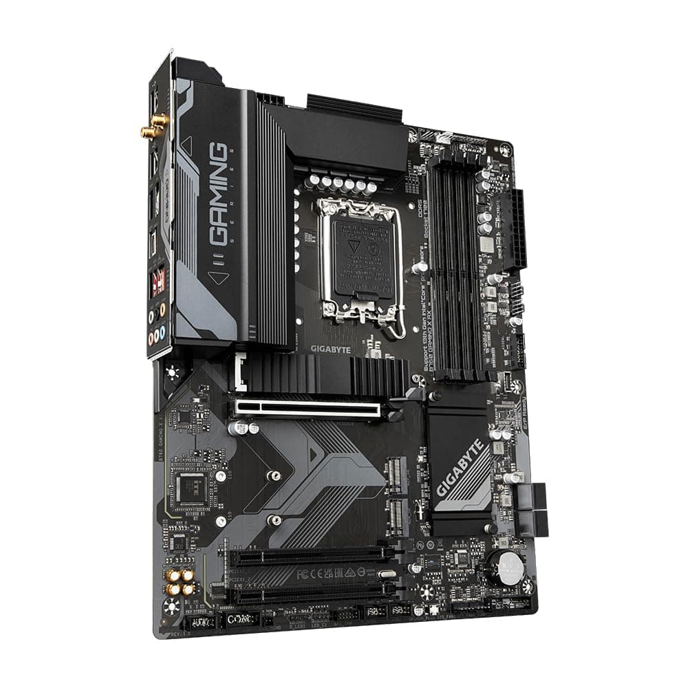 GIGABYTE B760 Gaming X AX Mainboard - Unterstützt Intel Core Prozessoren der 14. Generation, 8+1+1 Phasen digitales VRM, bis zu 7600MHz DDR5 (OC), 3X PCIe 4.0 M.2, Wi-Fi 6E, 2.5GbE LAN, USB 3.2 Gen 2 Bild 5