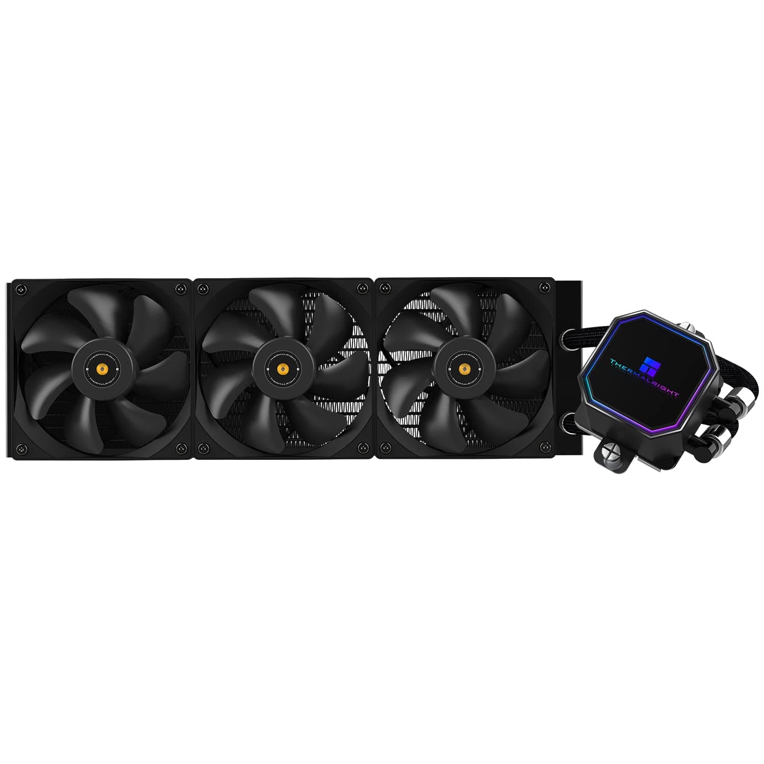 TR Frozen Prism 360 Black CPU-Flüssigkeitskühler mit 120mm PWM-Lüfter, integrierter Wasserkühler-Wärmeableitung für AMD/AM4/AM5, INTEL 1700/1150/1151/1200/2011 360MM FP 360 Black-f