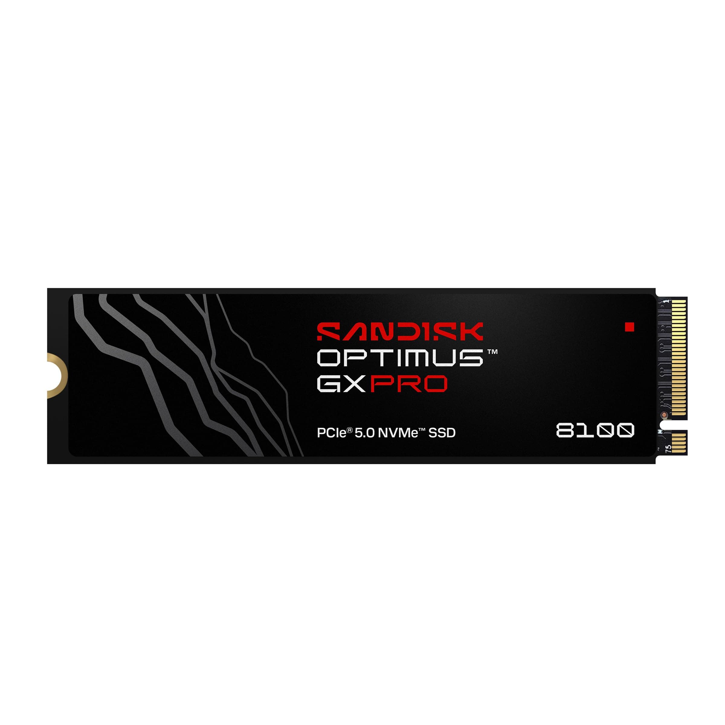 SANDISK Optimus GX PRO 8100 PCIe Gen 5 NVMe SSD 4 TB (bis zu sequenzielle Lese-/Schreibgeschwindigkeiten von bis zu 14.900/14.000 MB/s, TLC 3D CBA NAND, bis zu 2,400 TBW) Bild 2