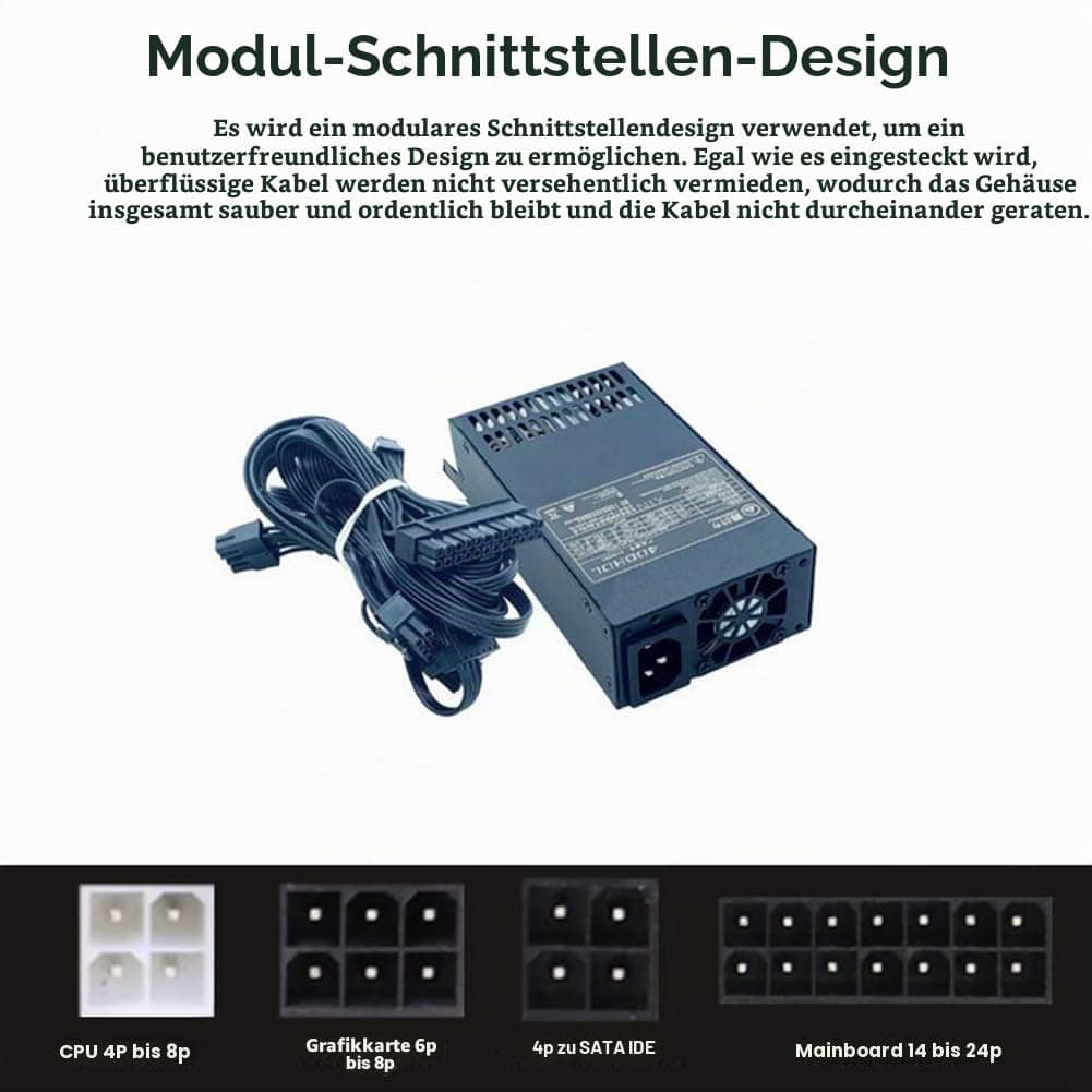 400W-Netzteil ATX Voll Modular Power Supply Flex Netzteile Niedriges Rauschen für Kleine 1U (Flex ITX) Computer-Chassis Bild 7