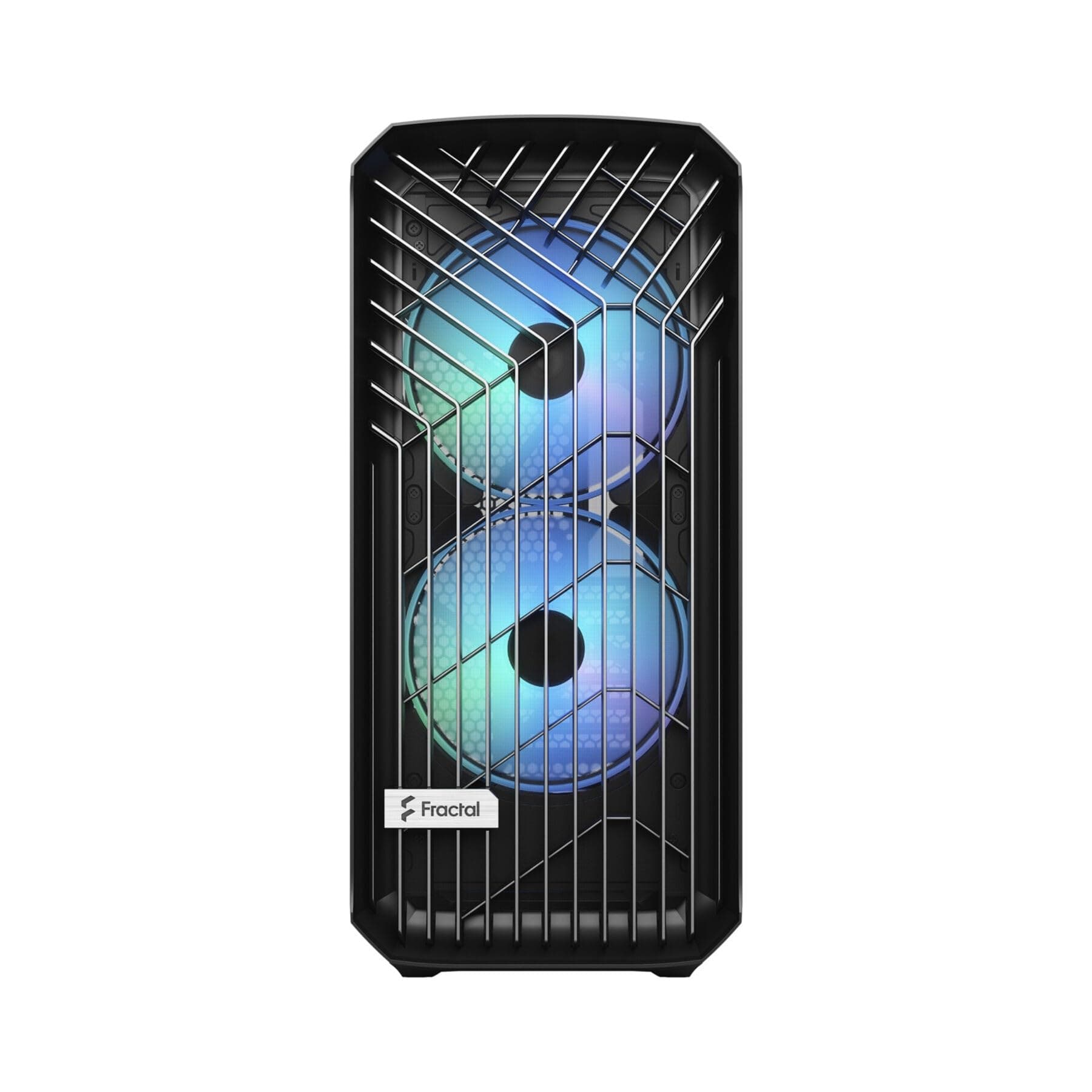 Fractal Design Torrent RGB PC-Gehäuse – Hervorragender Luftstrom mit 2X 180mm & 3X 140mm RGB Lüftern – Gehärtetes Glas – ATX Mid Tower für Gaming RGB Black Tempered Glass Bild 3
