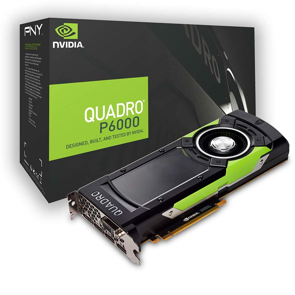 PNY VCQP6000-PB Nvidia Quadro P6000 Grafikkarte (24GB GDDR5) schwarz