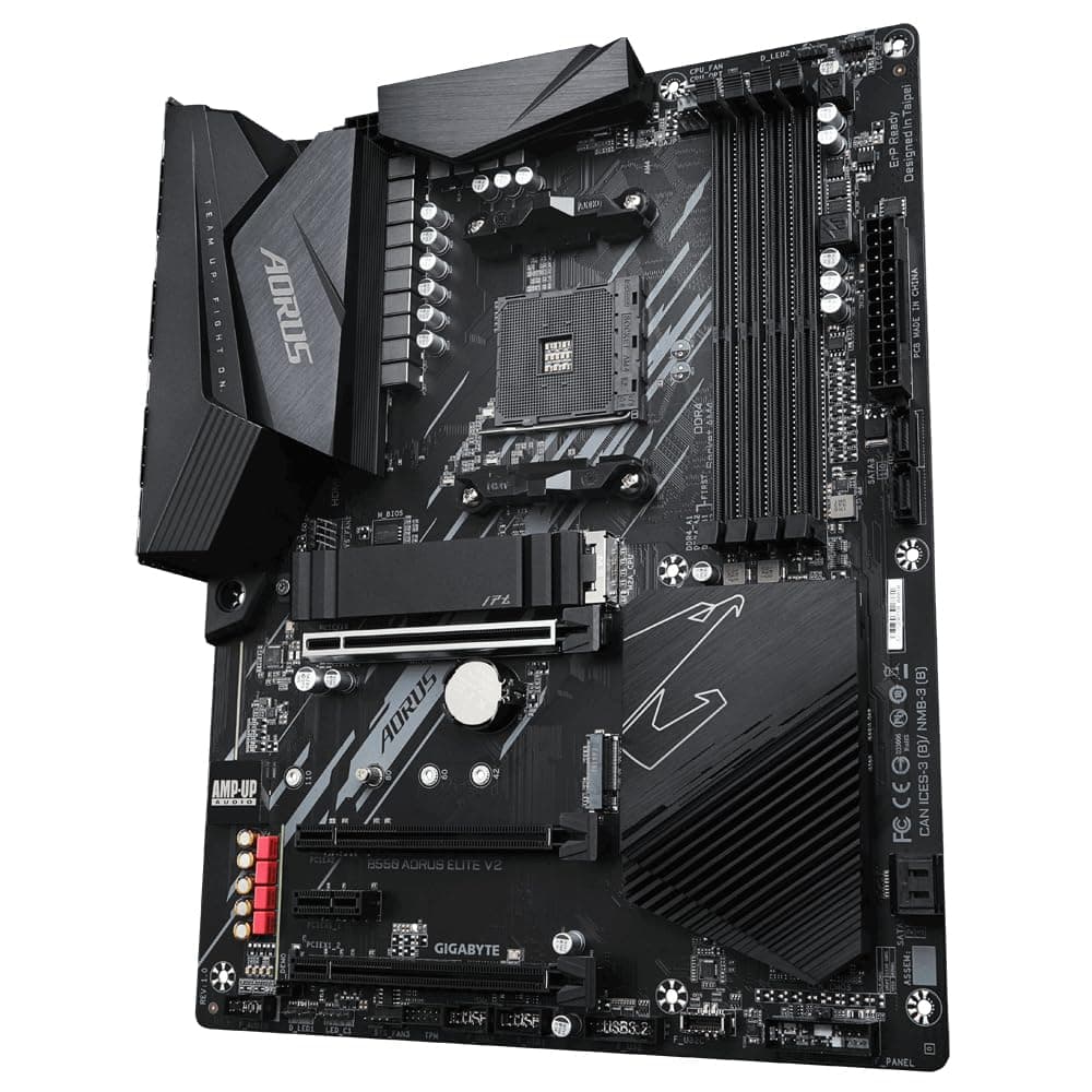 GIGABYTE B550 AORUS Elite V2 Mainboard – AMD Ryzen 5000 CPUs, 12+2 Phasen VRM, bis zu 4733 MHz DDR4, 1xPCIe 4.0 + 1xPCIe 3.0 M.2, 2.5GbE LAN, USB 3.2 Gen 2 Classic Bild 7