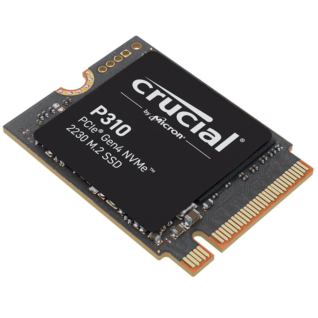 Crucial P310 SSD 1TB M.2 2230 PCIe Gen4 NVMe, bis 7.100 MB/s, mit Steam Deck, ASUS ROG Ally, MSI Claw & Microsoft Surface kompatibel - CT1000P310SSD2 1TB (M.2 2230)