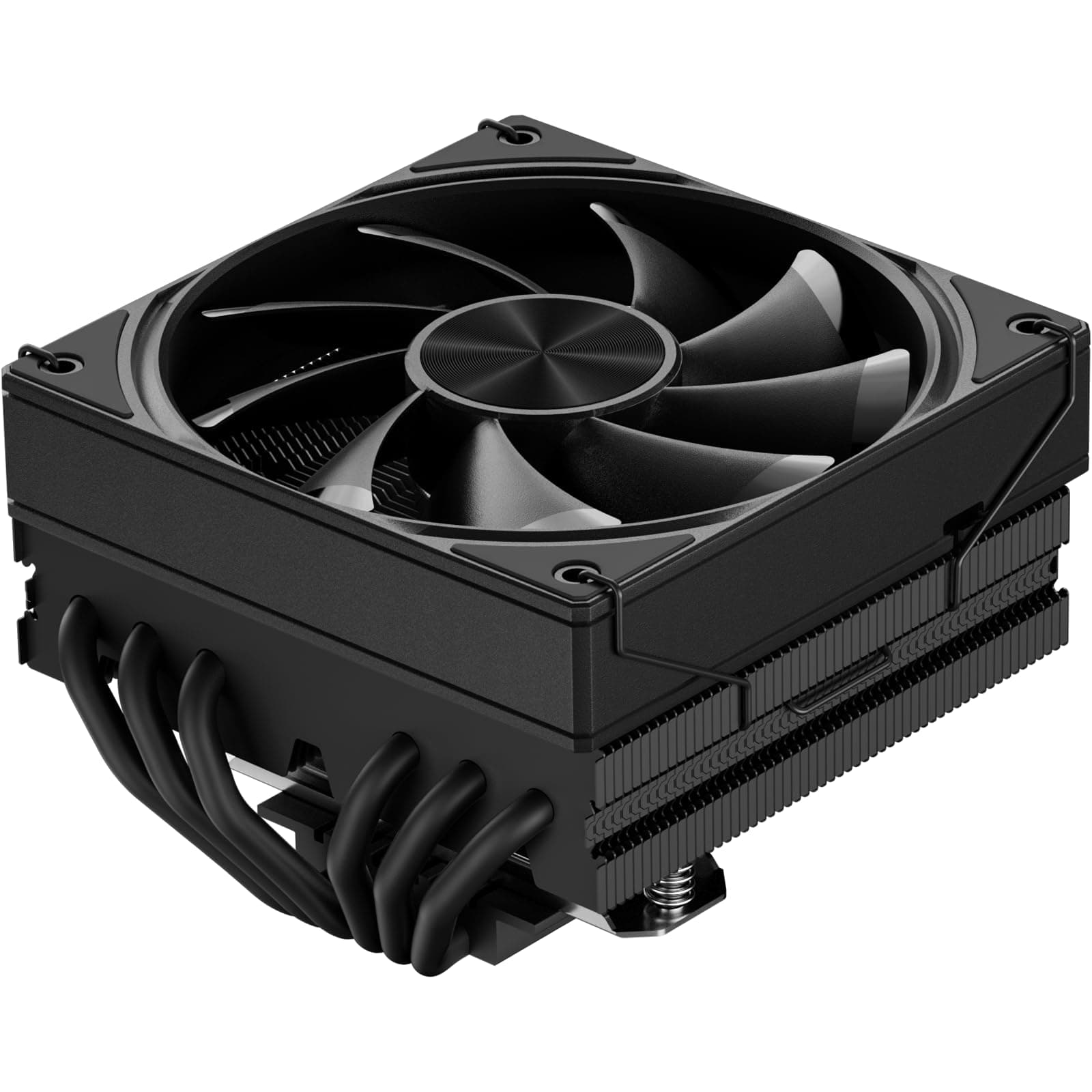 upHere gaming H85K6 85mm Height Low Profile CPU Kühler,6 Heatpipes CPU Cooler,Platzsparendes MINI ITX AM4 Profile Design,180W TDP CPU Kühler,120×120×25mm Lüfter,Für AMD AM4 AM5/Intel 1700,PC Kühler schwarz