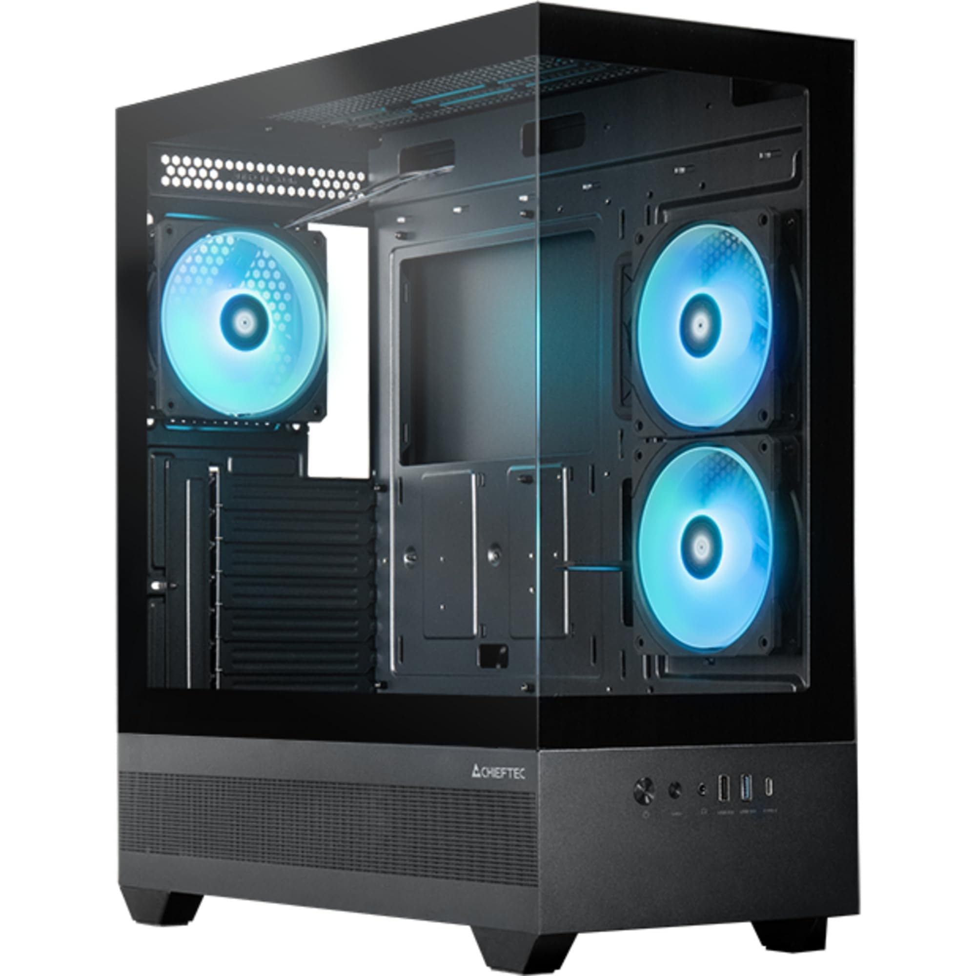 Chieftec Computer Case Midi Tower Black, GT-01B-OP Bild 2