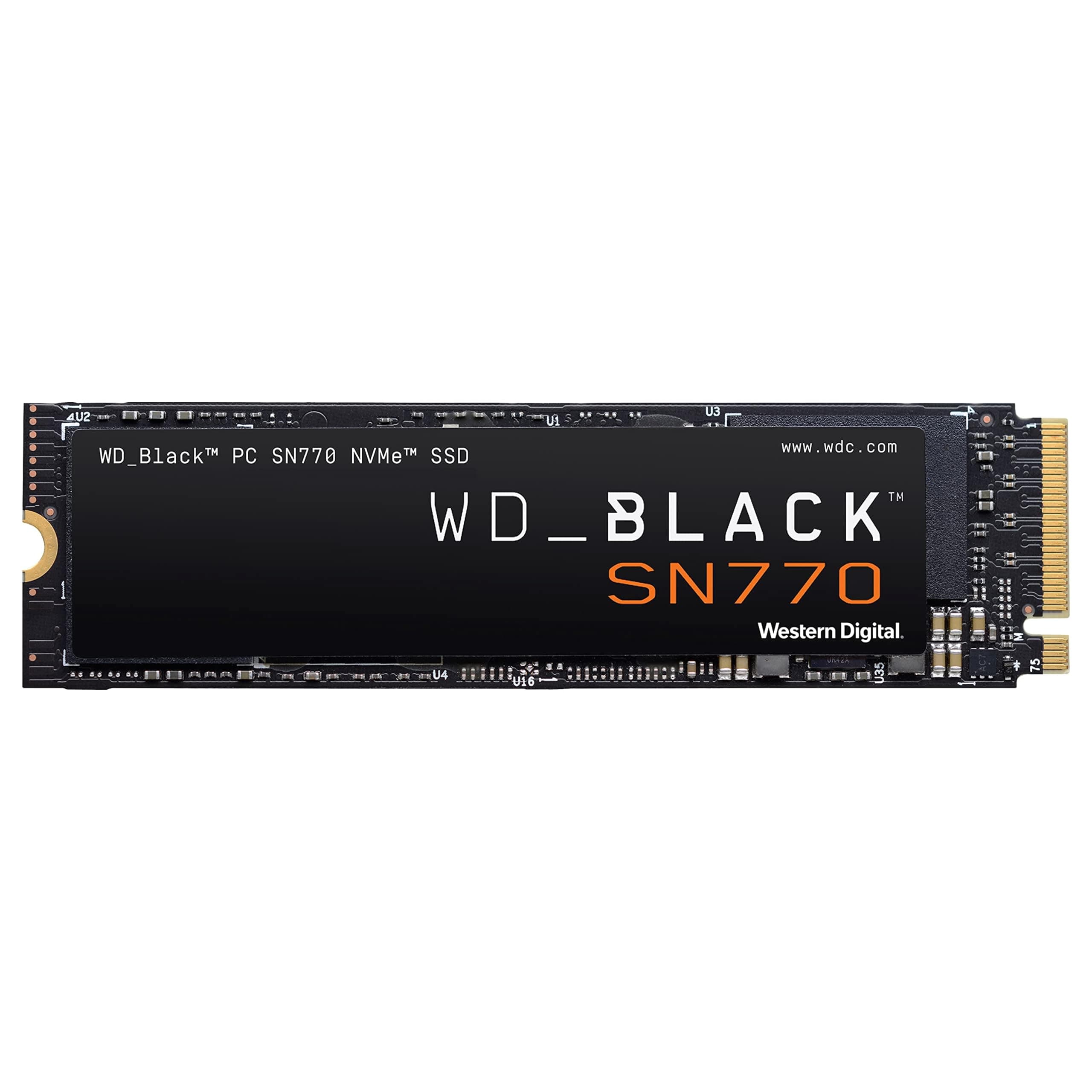 WD_BLACK SN770 NVMe SSD 1 TB (High-Performance Gaming SSD, PCIe Gen4, M.2 2280, Lesen 5.150 MB/s, Schreiben 4.900 MB/s) Schwarz Bild 2