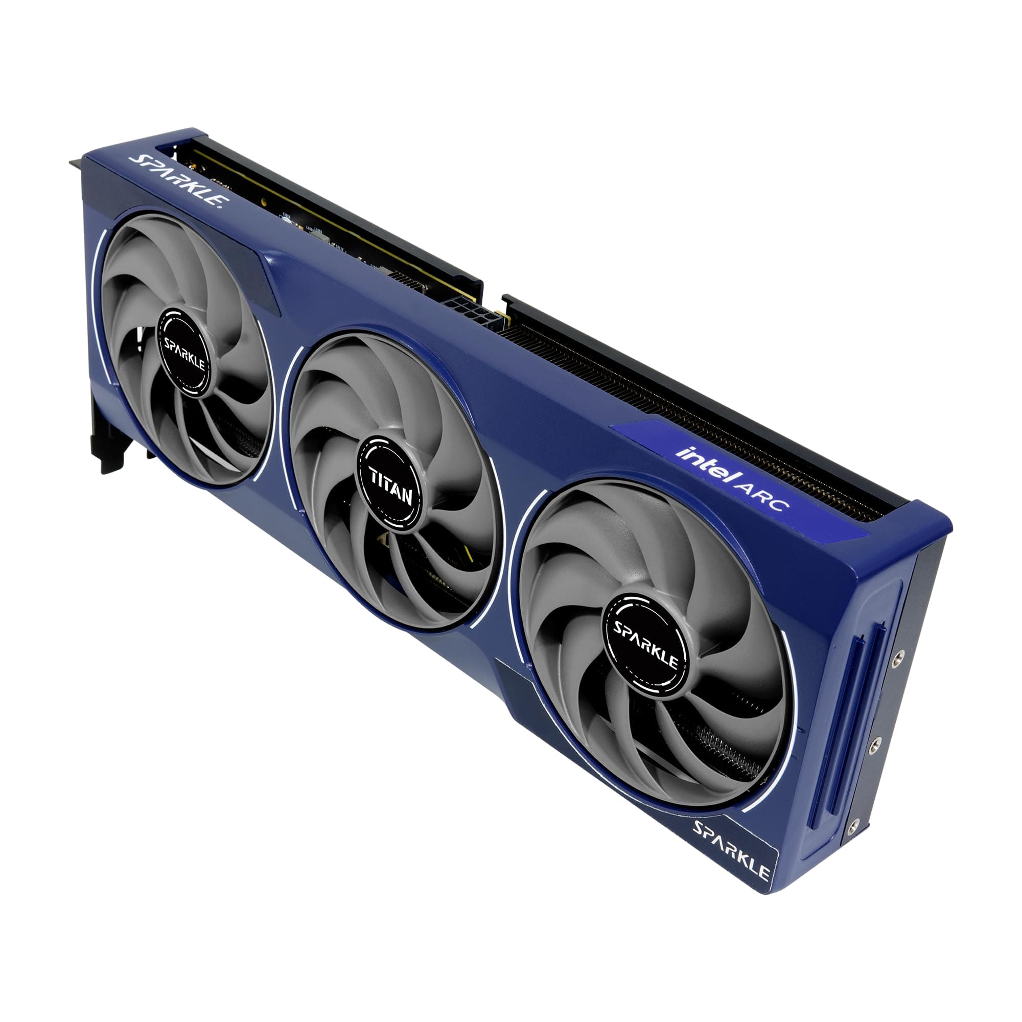 Sparkle Intel Arc B580 Titan OC, 12 GB GDDR6, Torn Cooling 2.0, Axiallüfter, Atemlicht, Metallrückplatte, SB580T-12GOC Bild 3