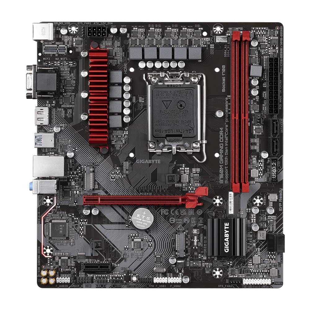 GIGABYTE B760M Gaming DDR4 Motherboard - Unterstützt Intel Core 14. Generation CPUs, 6+2+1 Phasen Digital VRM, bis zu 5333MHz DDR4 (OC), 2xPCIe 4.0 M.2, 2.5GbE LAN, USB 3.2 Gen1 Bild 3