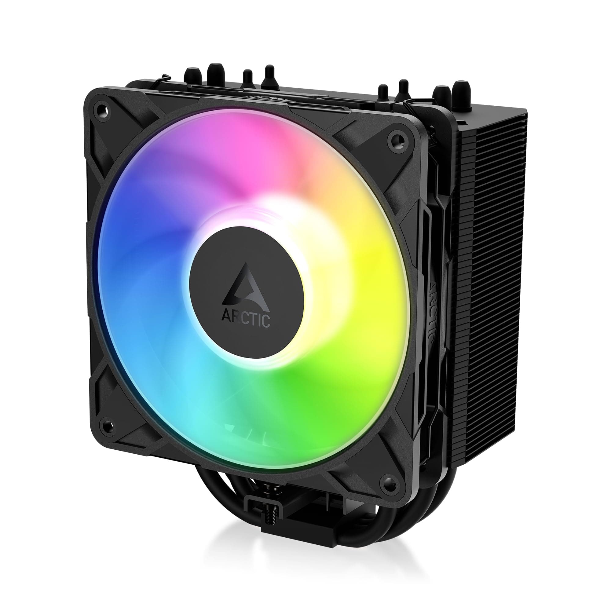ARCTIC Freezer 36-S A-RGB - CPU Kühler mit ARGB Beleuchtung für Intel & AMD, Single-Tower, druckoptimierter 120 mm P12 Pro-Lüfter, 600–3000 rpm, Hydrodynamisches Gleitlager, inkl. MX-7 - Schwarz