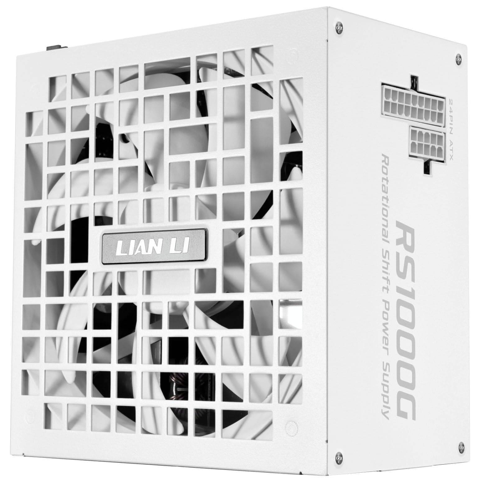 Lian Li RS Series Netzteil – 1.000 W Weiß | 80 Plus Gold Effizienz, ATX 3.1, Vollmodular, Drehbarer AC-Anschluss, Modernes Leises Gaming-PC PSU 1000W weiß (ohne RSHub)