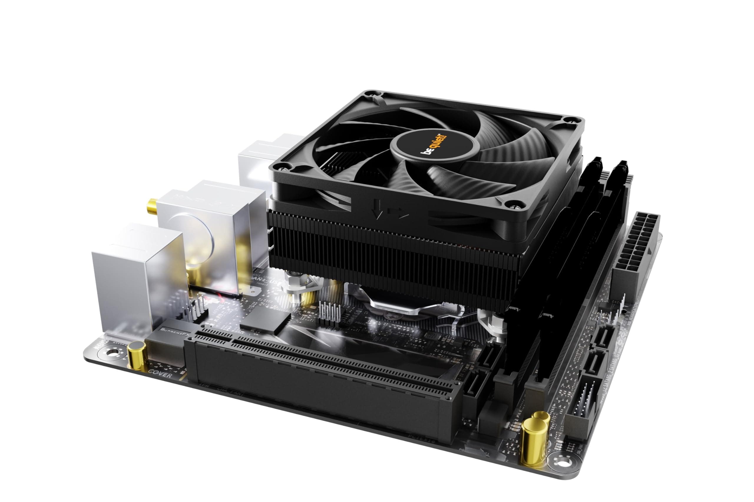 be quiet! Pure Rock LP, CPU Kühler, 100W TDP, be quiet! 92mm PWM-Lüfter, 3 Heatpipes, platzsparendes Design/ultra kompakt, Low Profile Design, BK034 Bild 7