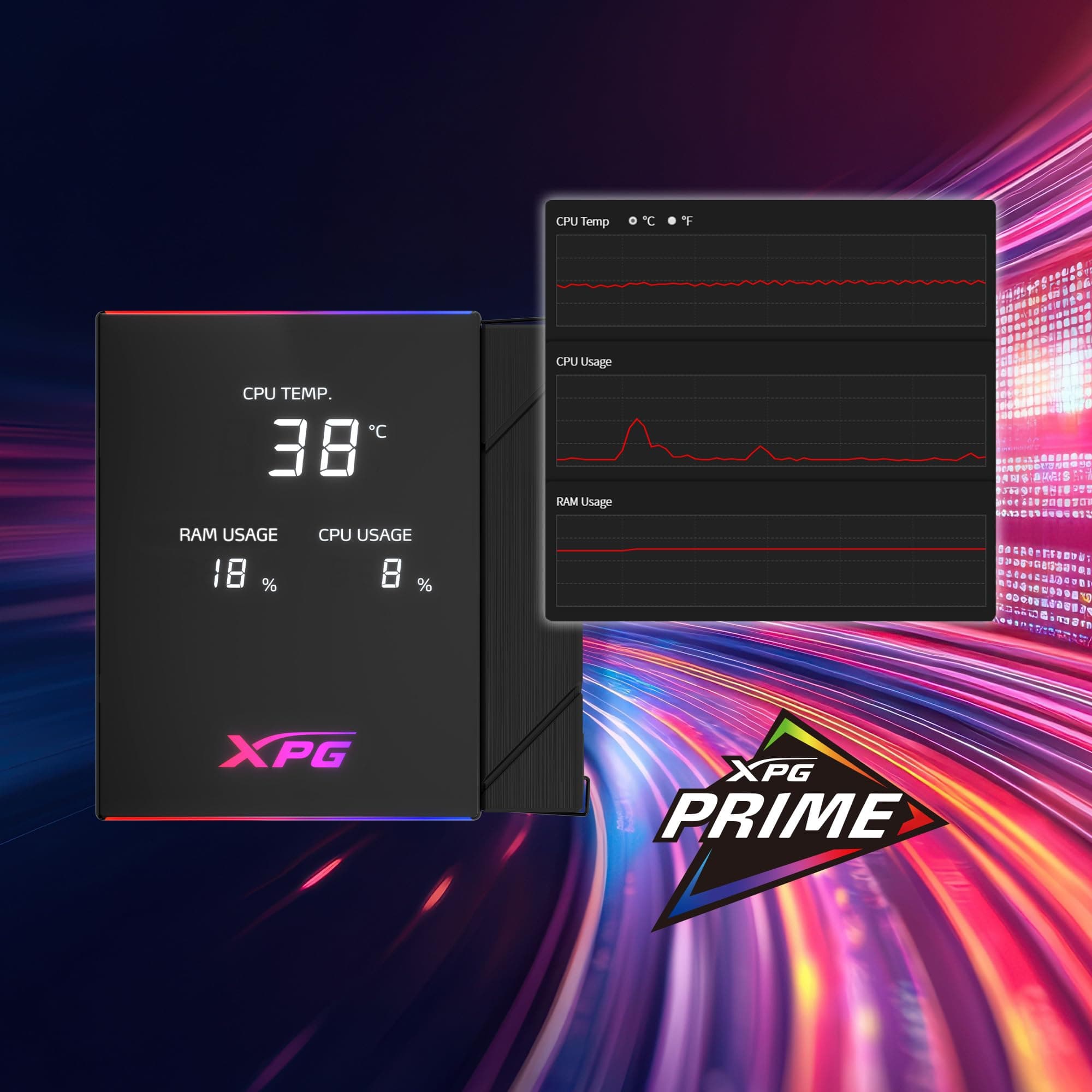 XPG by ADATA - MAESTRO PLUS 62DA CPU-Luftkühler mit 120mm ARGB Fan, Schwarz - 250W TDP, Kompatibel mit Intel LGA 1851/1700/1200/115x, AMD AM5/AM4/AM3 Bild 5