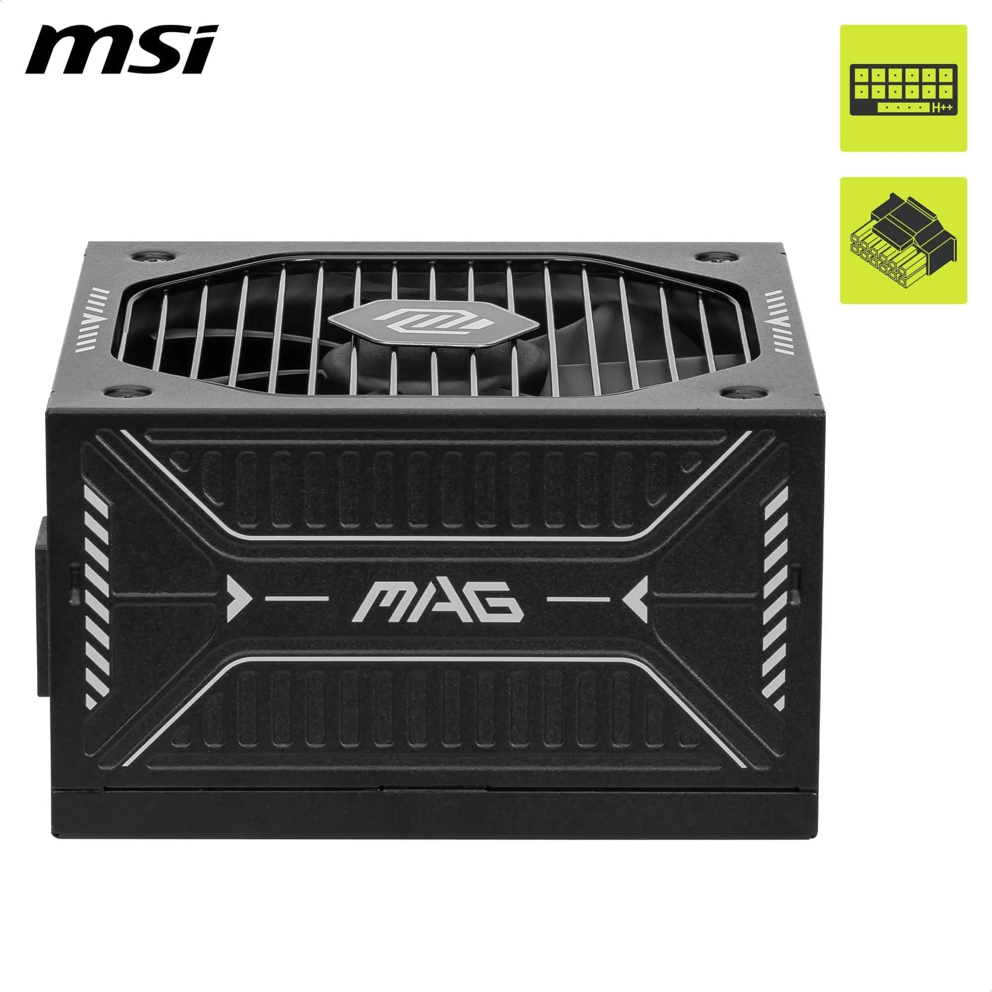 MSI MAG A750GLS PCIE5 Netzteil, 750W, 80 Plus Gold, ATX 3.1, PCIe 5.1 GPU Unterstützung, Native 12V-2x6, Zweifarbiger 12V-2x6 Anschluss, ATX PSU, Modulare Kabel 750W PCIE5 Bild 4