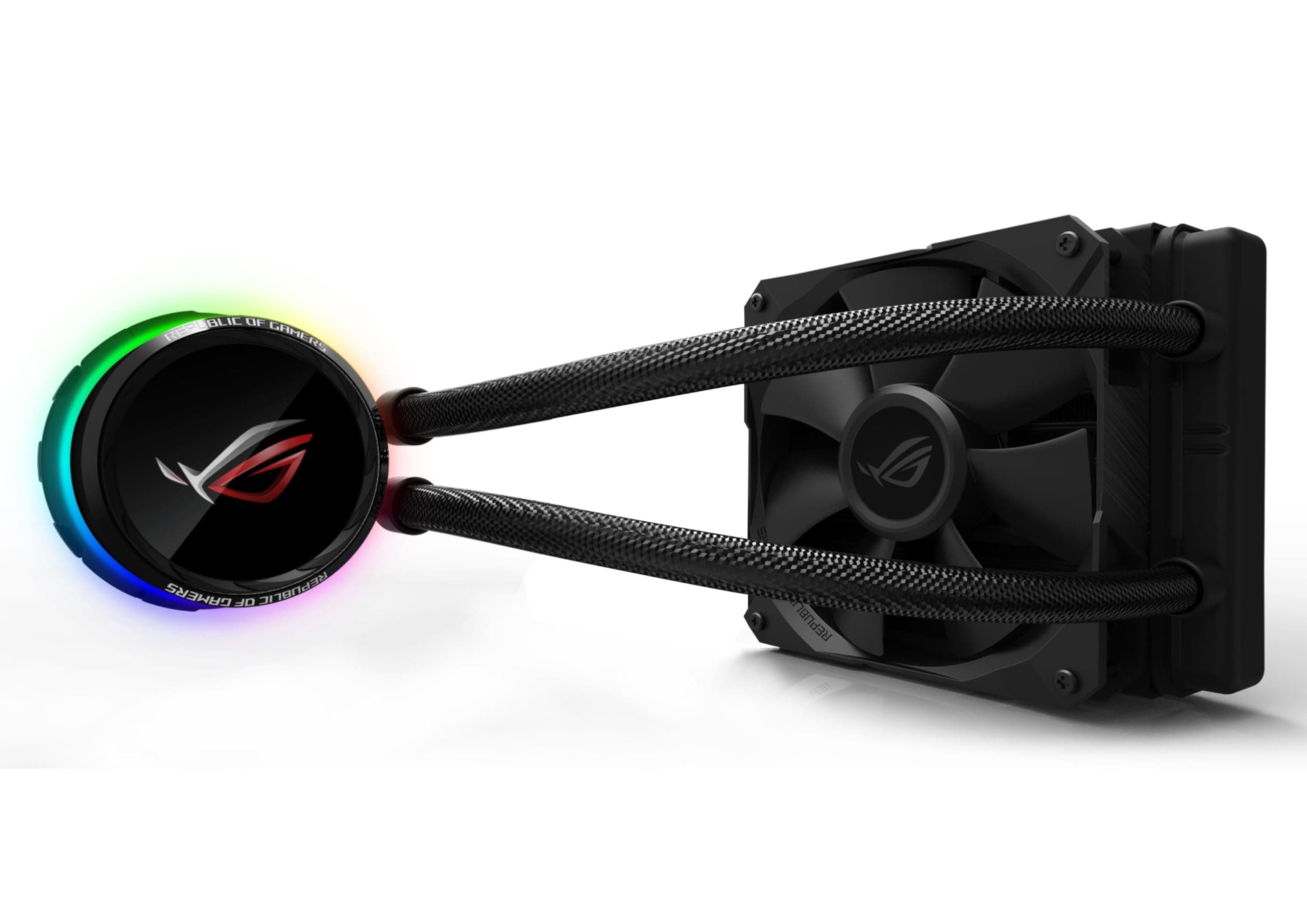 ASUS ROG Ryuo 120 All-in-One CPU-Wasserkühlung (1,77 Zoll OLED Display, Aura Sync RGB, ROG-120 mm-Lüfter) Bild 2
