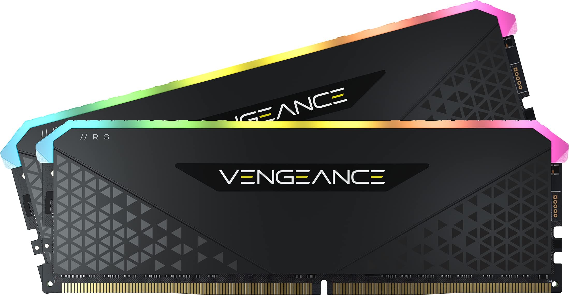 Corsair Vengeance RGB RS 16 GB (2 x 8 GB) DDR4 Bis zu 3200MHz C16 Arbeitsspeicher (Dynamische RGB-Beleuchtung, Kompatibilität mit Intel & AMD 300/400/500 Series) Schwarz Bild 2