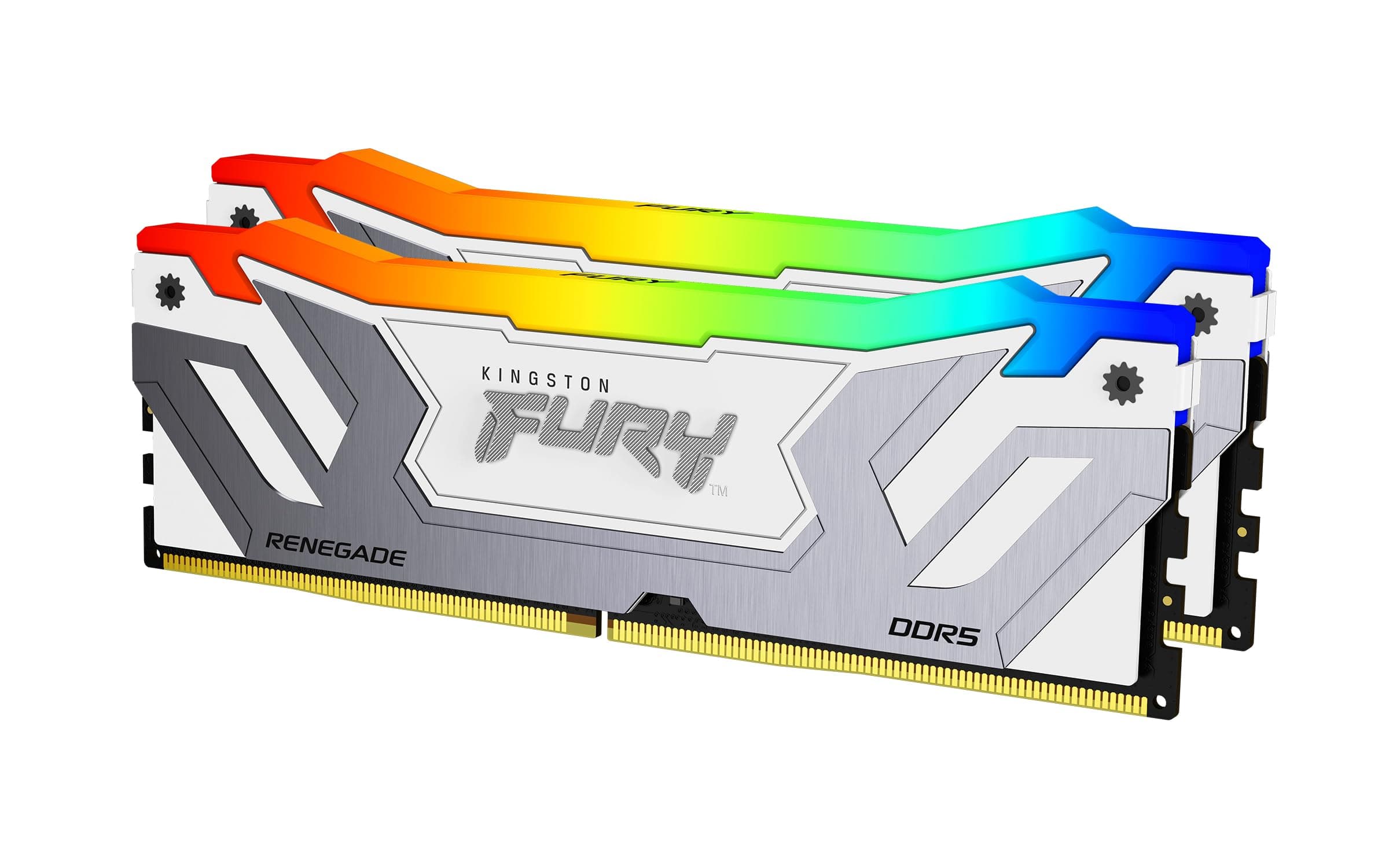 Kingston FURY Renegade Weiß RGB XMP 48GB 8400MT/s DDR5 CL40 CUDIMM Desktop Gaming Speicher - KF584CU40RWAK2-48 Bild 2