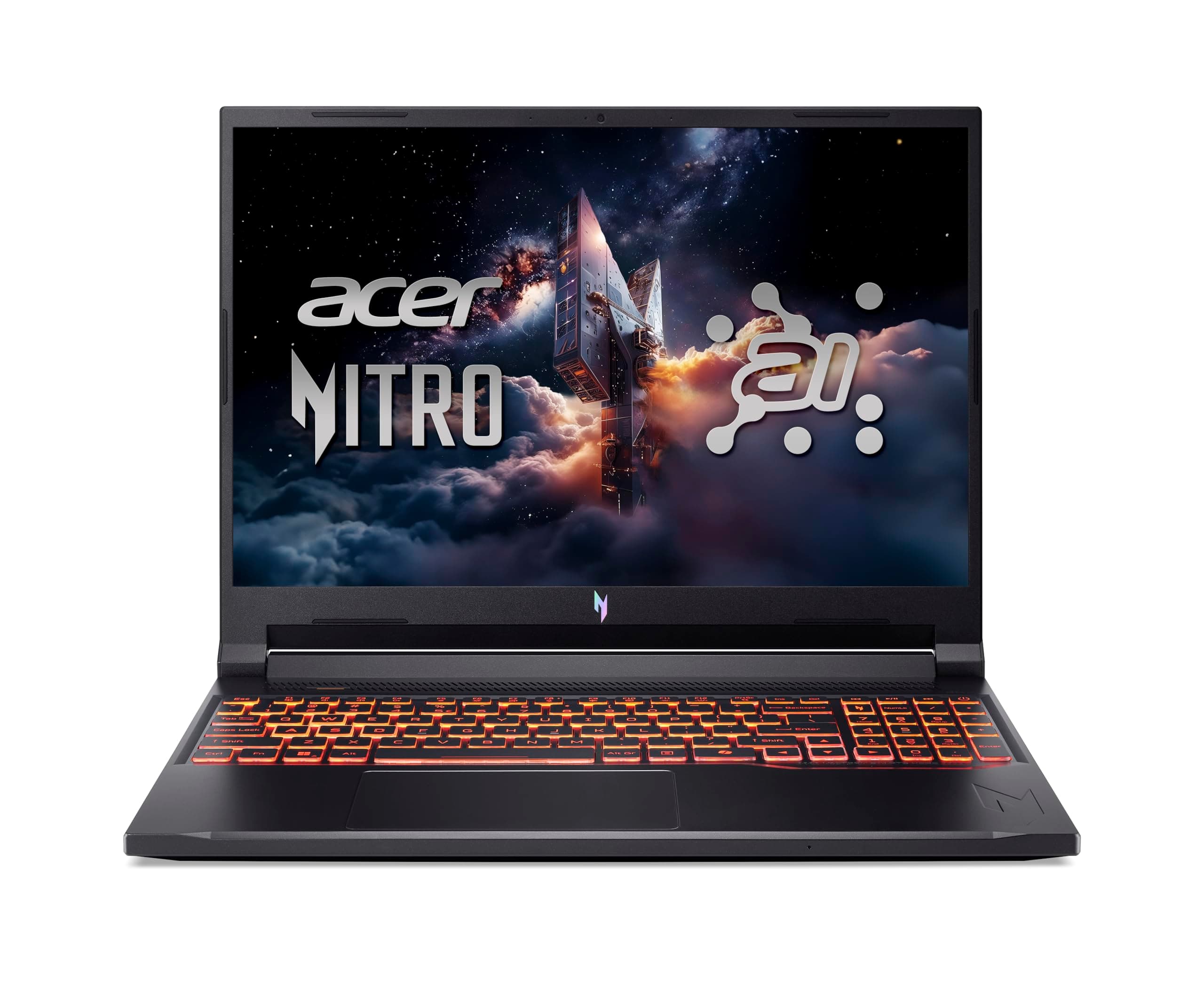 Acer Nitro V 16 AI (ANV16-42-R1T1) Gaming Laptop, 16" WUXGA IPS 180Hz Display, AMD Ryzen 7 260, 16 GB RAM, 1 TB GB SSD, NVIDIA GeForce RTX 5070, Windows 11, QWERTZ Tastatur, schwarz