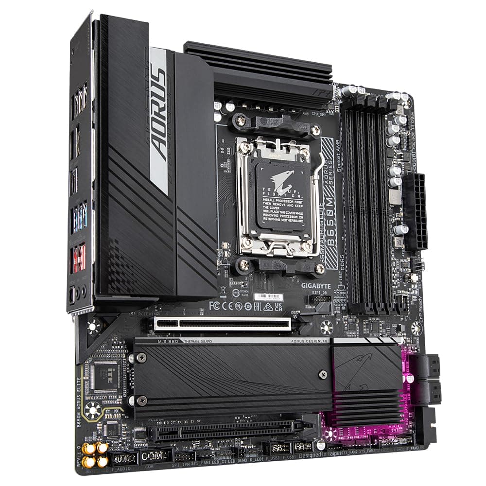 GIGABYTE B650M AORUS Elite Mainboard – Unterstützt AMD Ryzen 9000 CPUs, 12+2+2 Phasen VRM, bis zu 8000 MHz DDR5, 1xPCIe 5.0 + 1xPCIe 4.0 M.2, 2.5GbE LAN, USB 3.2 Gen 2x2 Bild 7