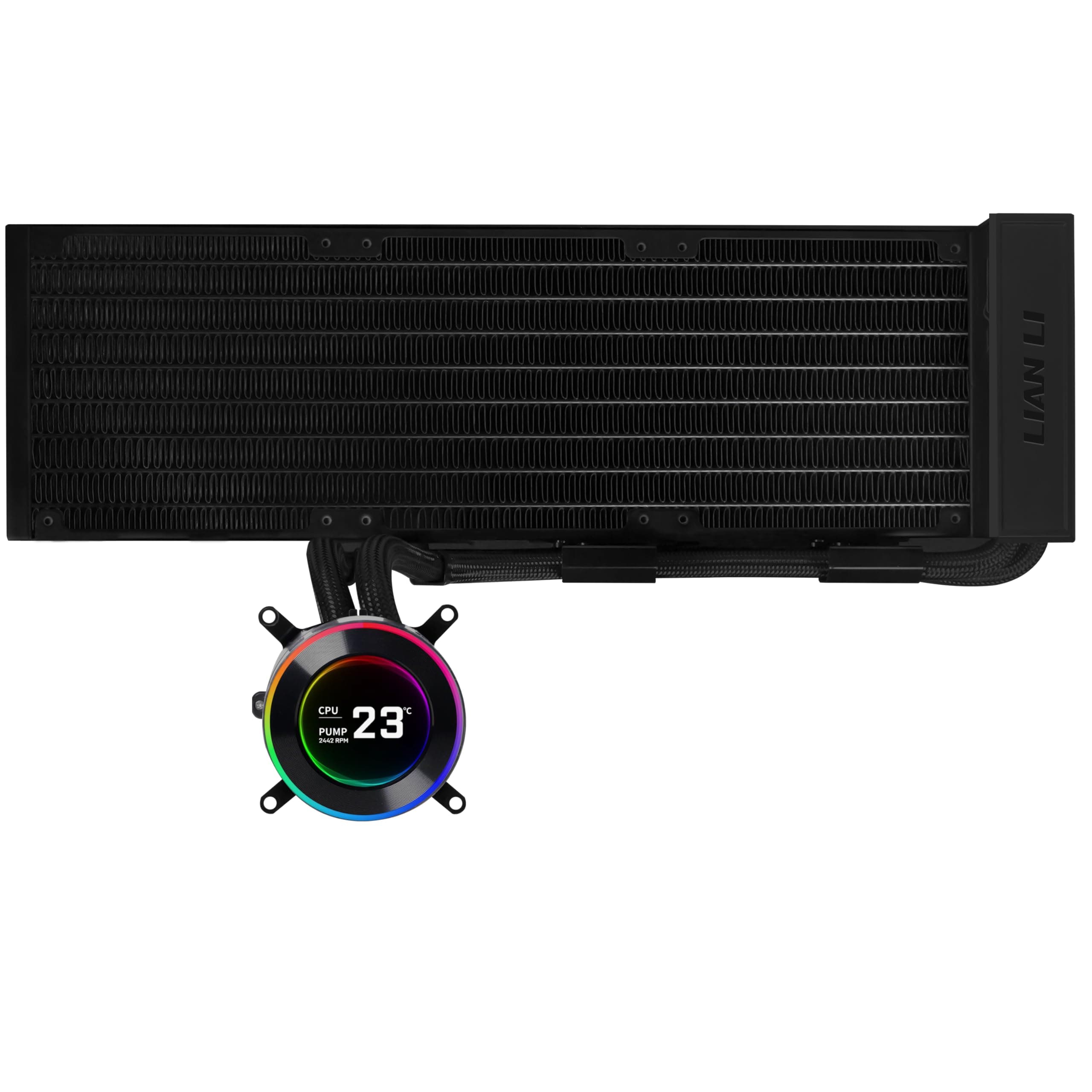 LIANLI HydroShift II LCD-C 360N einfaches Wasserkühlungs-Set, 5,3 cm rundes IPS-LCD-Display, lüfterfreies Modell, japanischer autorisierter Händler Bild 2