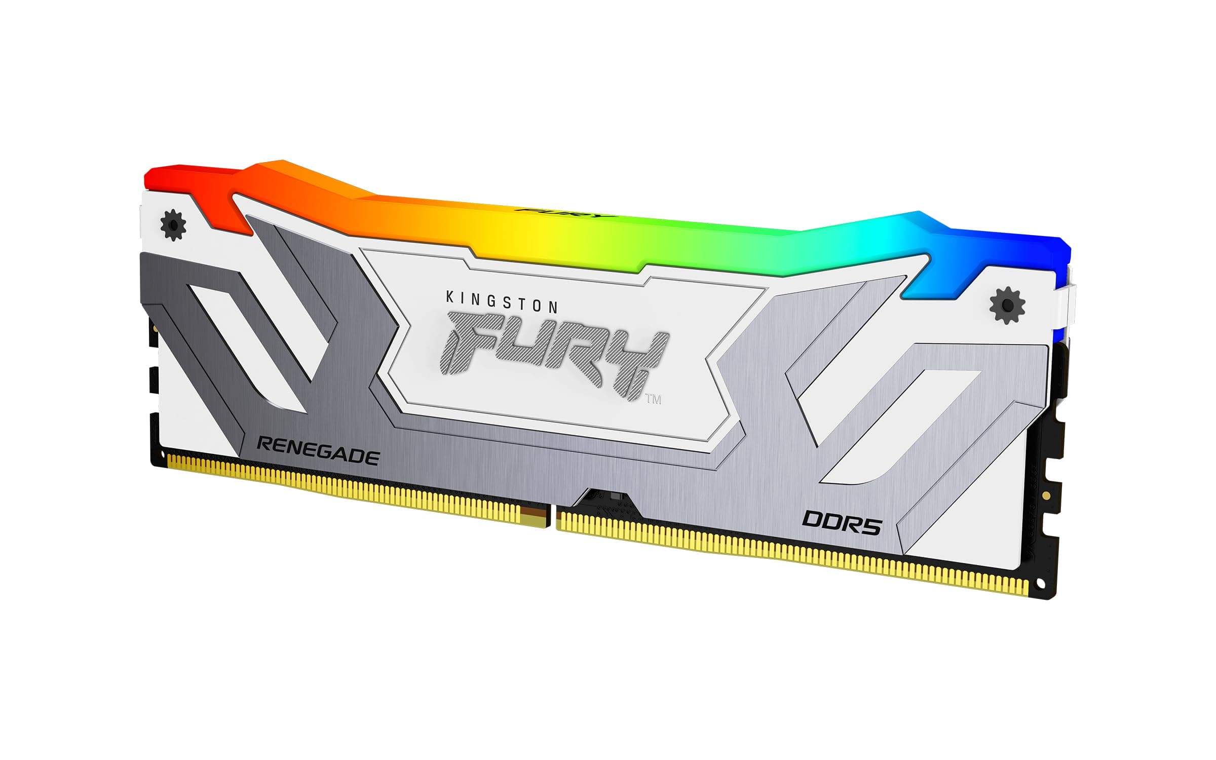 Kingston FURY Renegade Weiß RGB XMP 24GB 8400MT/s DDR5 CL40 CUDIMM Desktop Gaming Speicher - KF584CU40RWA-24 Bild 2