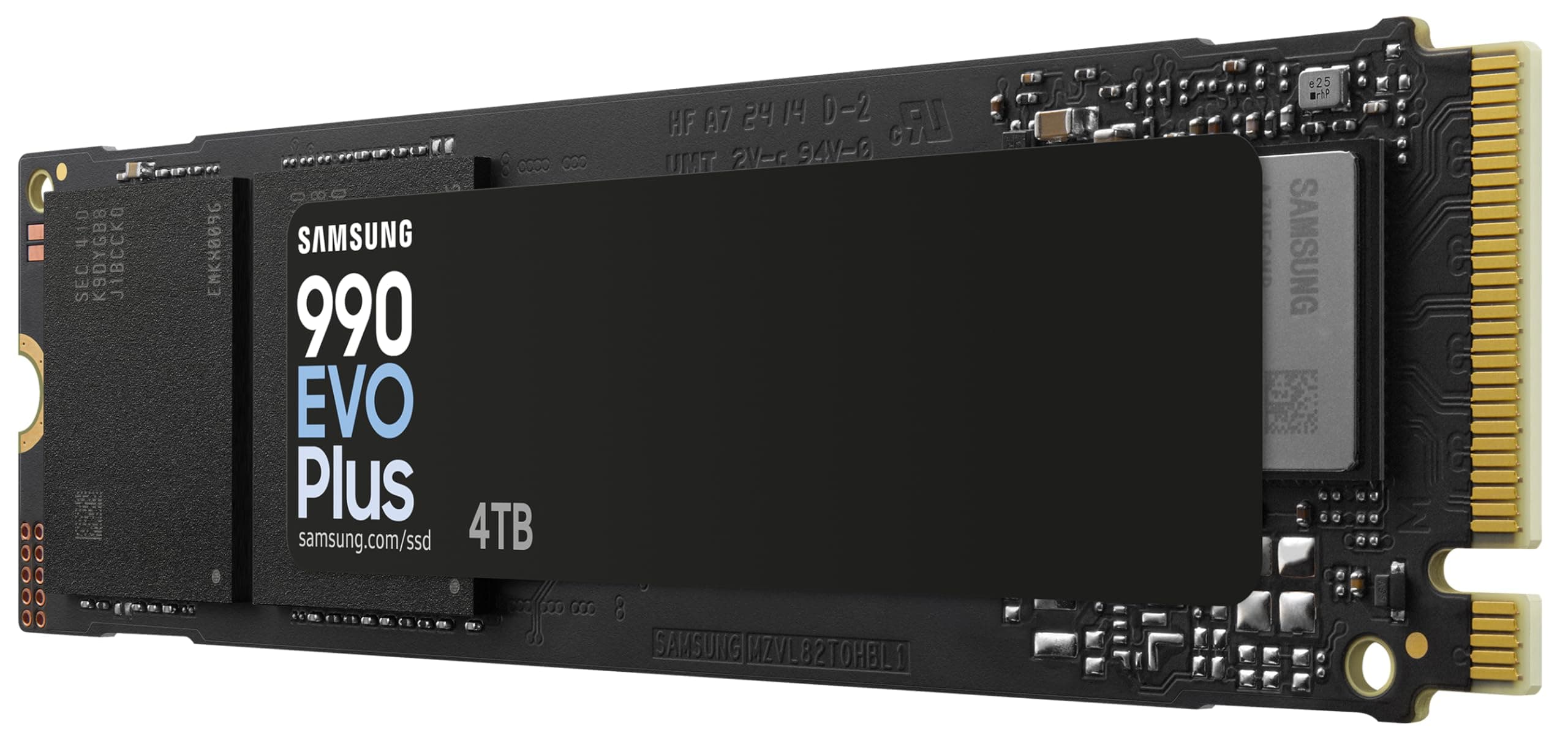Samsung 990 EVO Plus NVMe M.2 SSD 4 TB, PCIe 4.0 x4 / PCIe 5.0 x2, NVMe 2.0 (2280), 7.250 MB/s Lesen, 6.300 MB/s Schreiben, Interne SSD für Gaming und Grafikbearbeitung, MZ-V9S4T0BW Bild 4